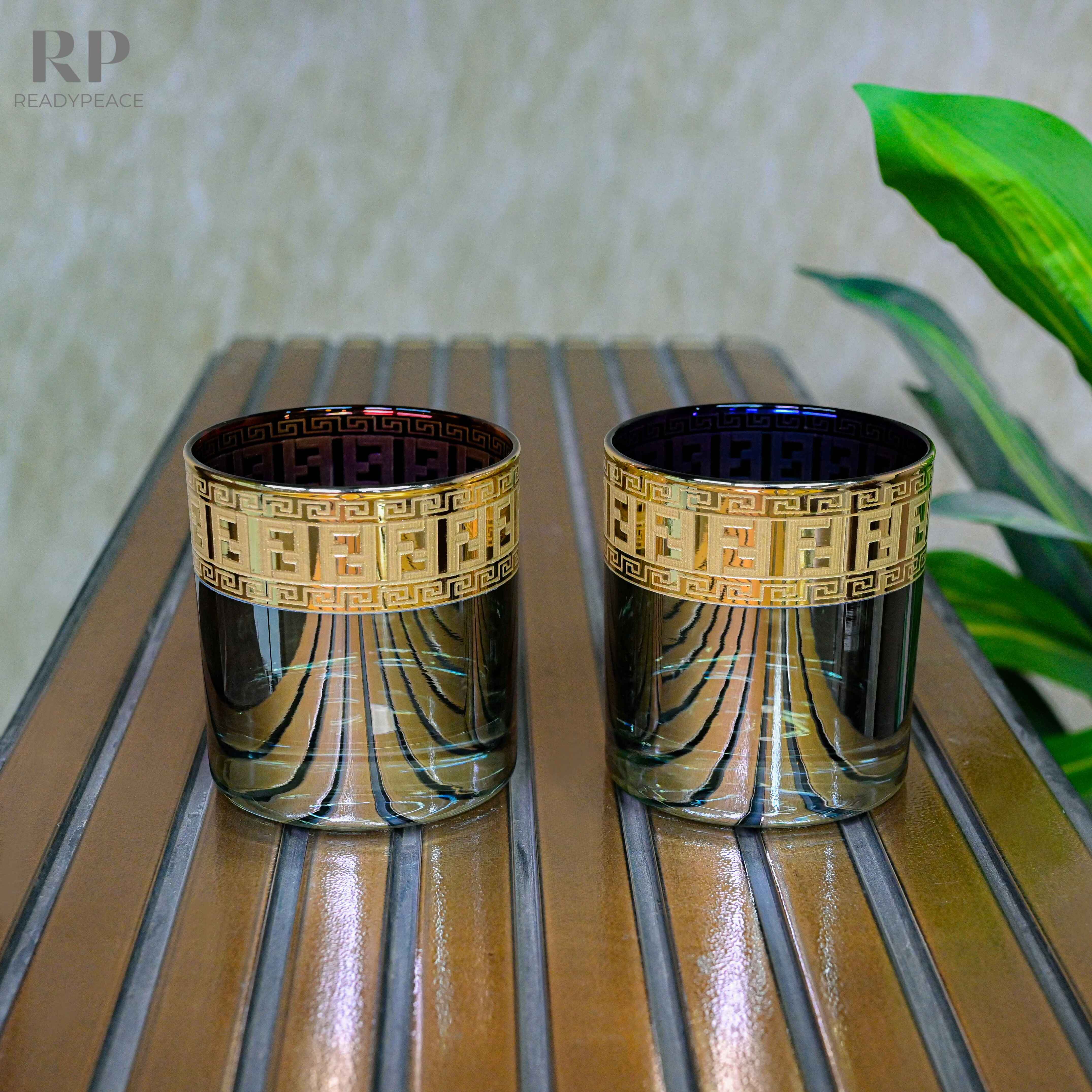 Sheen Fendi Bluish Green Gold Plated Glasses (390 ml)