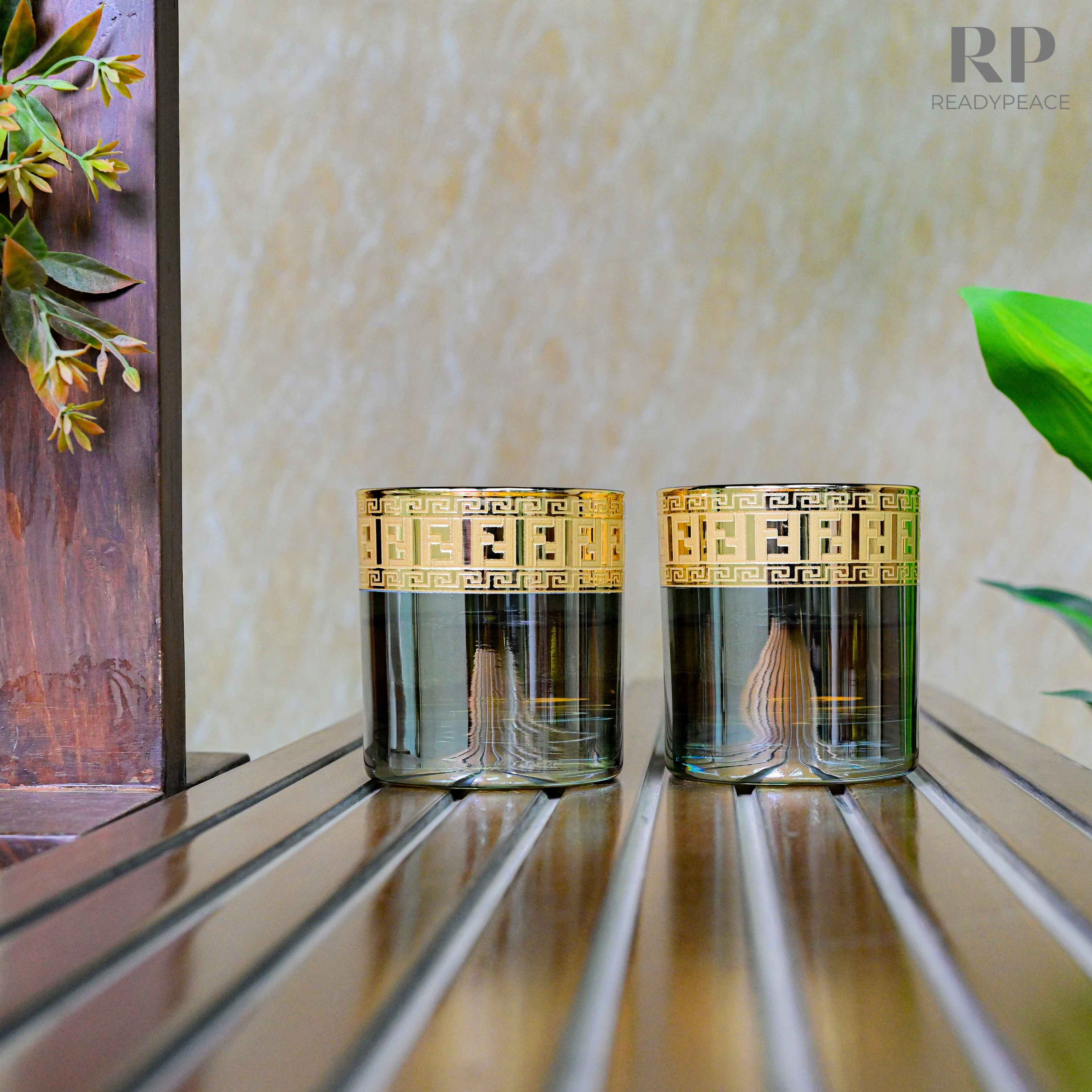 Sheen Fendi Bluish Green Gold Plated Glasses (390 ml)