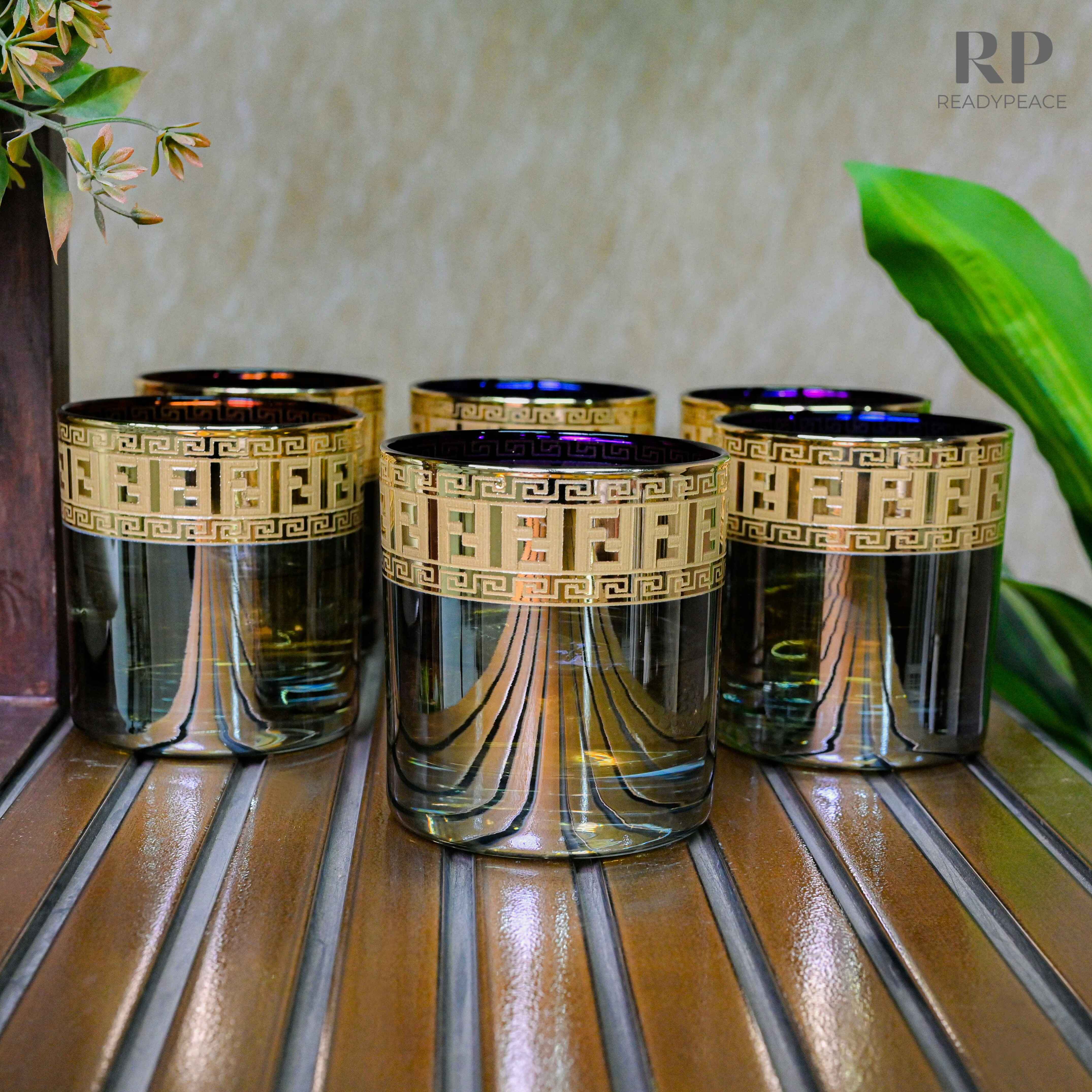 Sheen Fendi Bluish Green Gold Plated Glasses (390 ml)