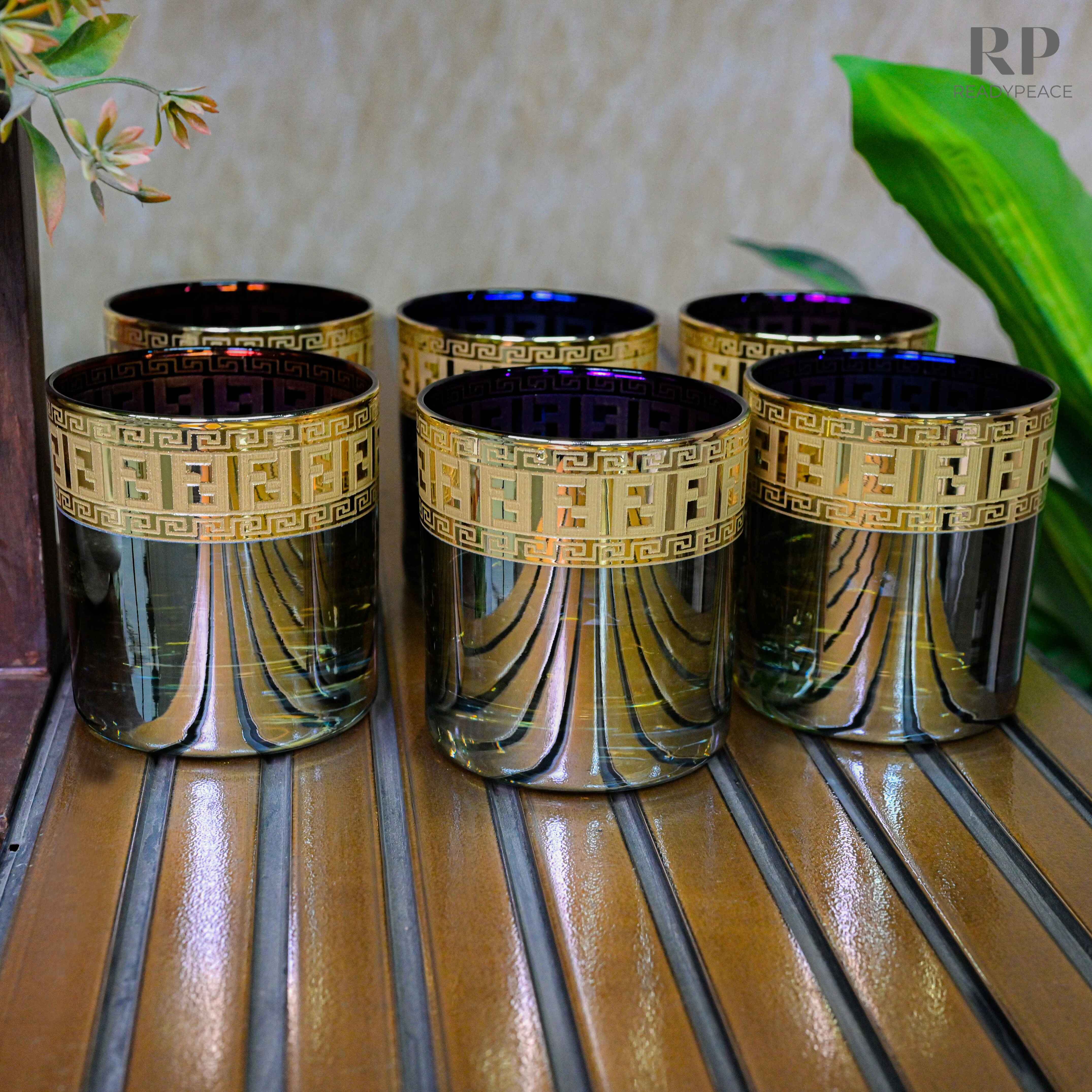 Sheen Fendi Bluish Green Gold Plated Glasses (390 ml)