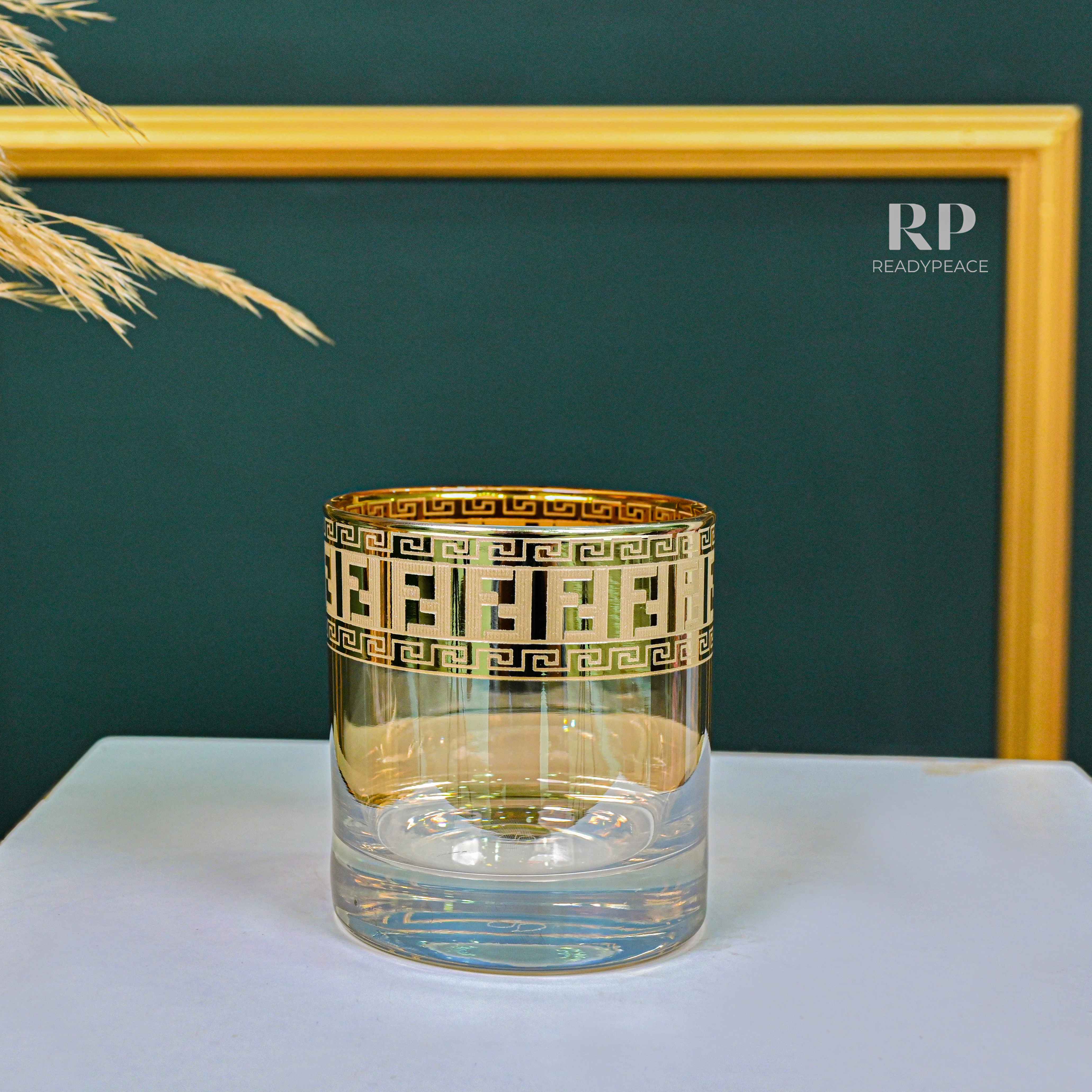 Diva Fendi Gold Plated Glasses - Set of 6 (390 ml)