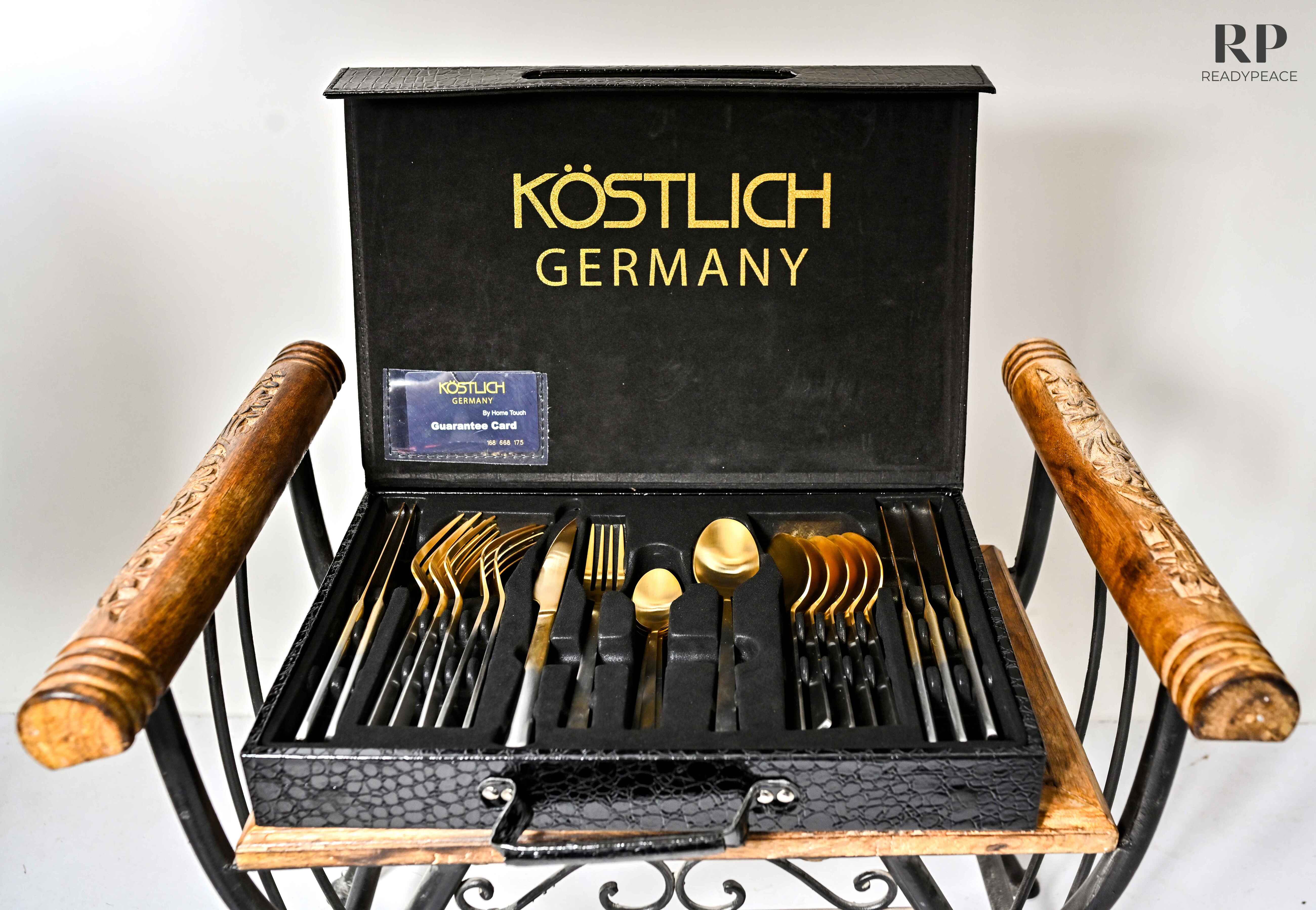Köstlich Germany Platinum & Gold Plated 24 pcs Stainless Steel Cutlery Set
