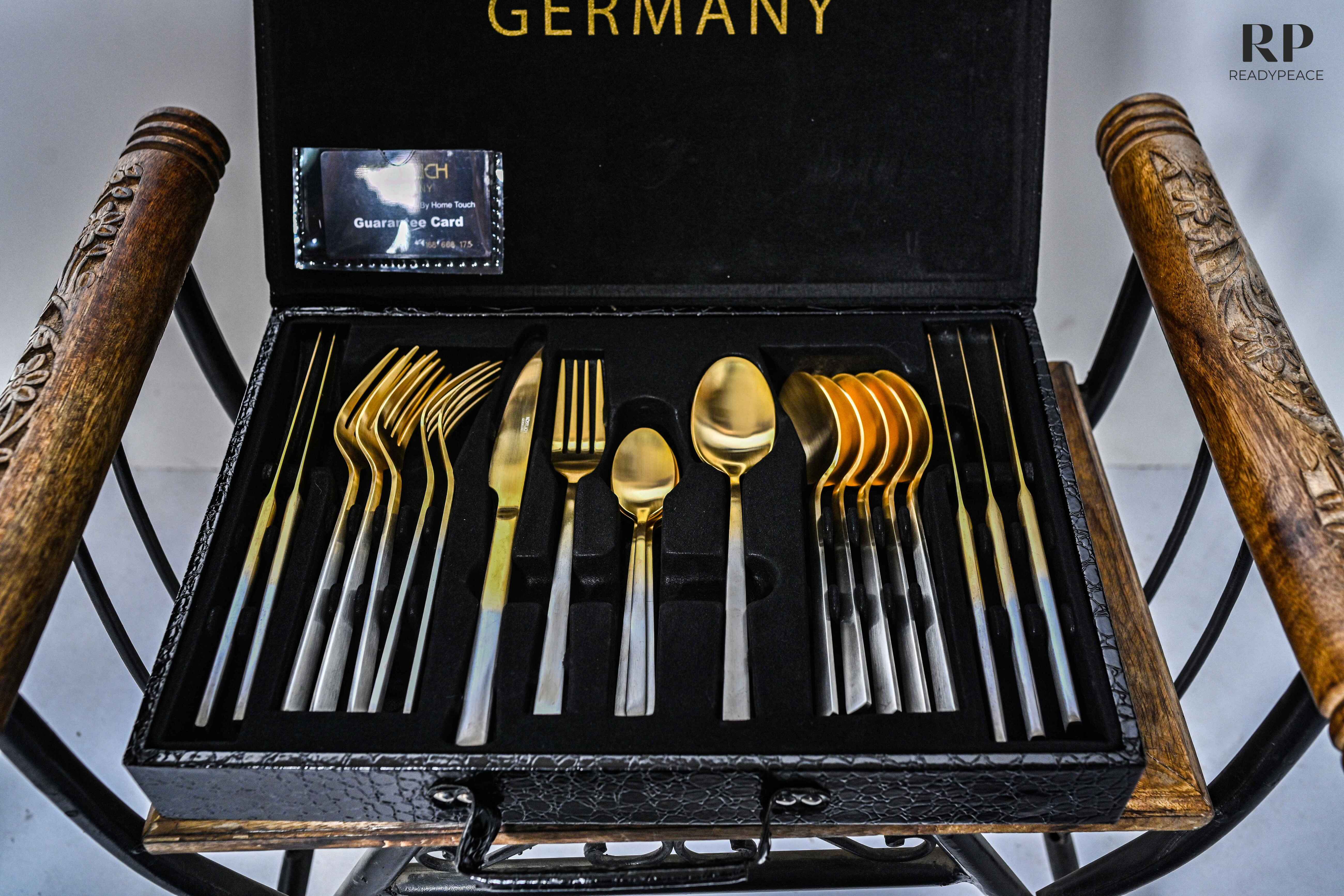 Köstlich Germany Platinum & Gold Plated 24 pcs Stainless Steel Cutlery Set