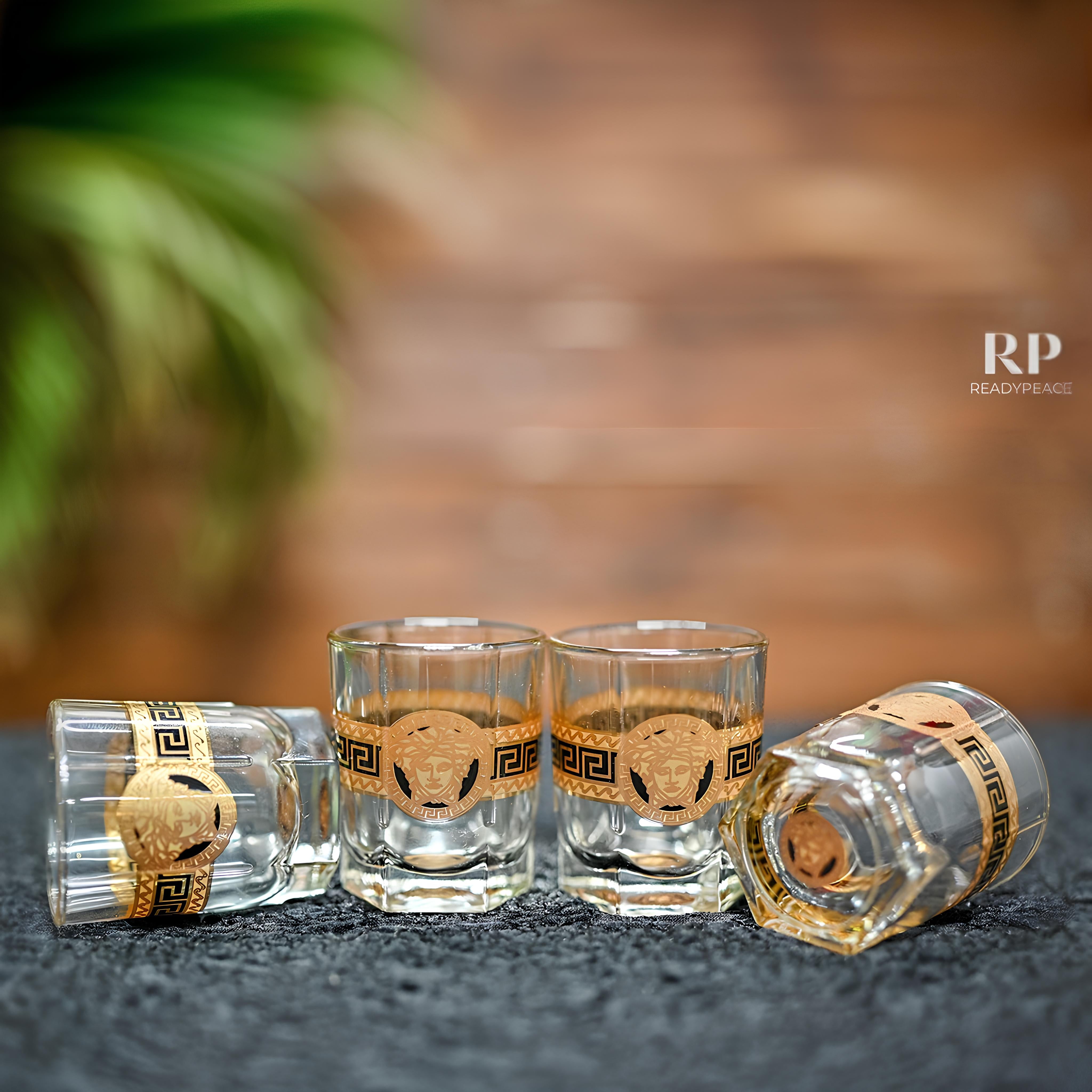 Voguish Versace Gold Plated Shot Glass (Set of 6)