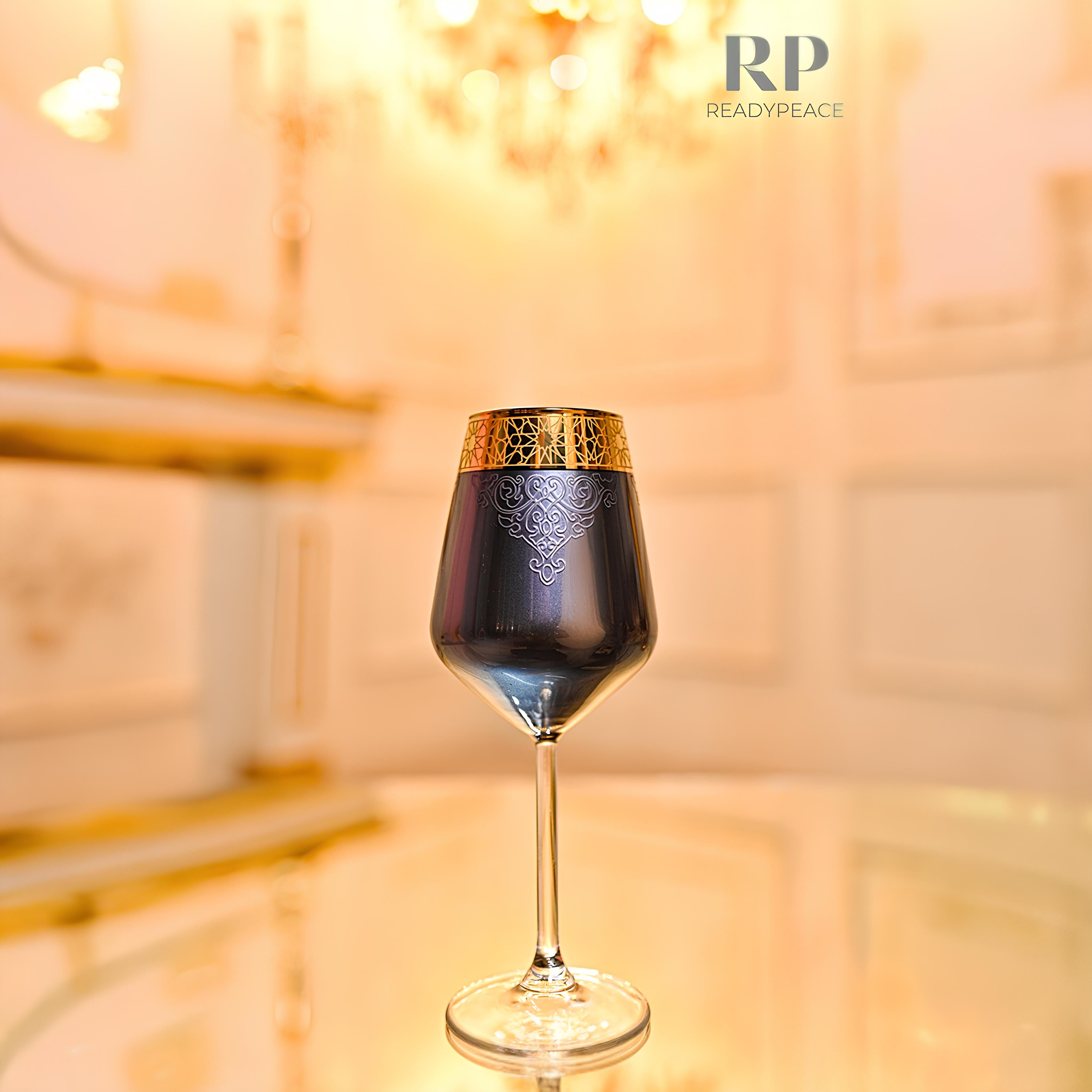 Luxe Touch Turkey Decanter Set with 6 Wine Glasses