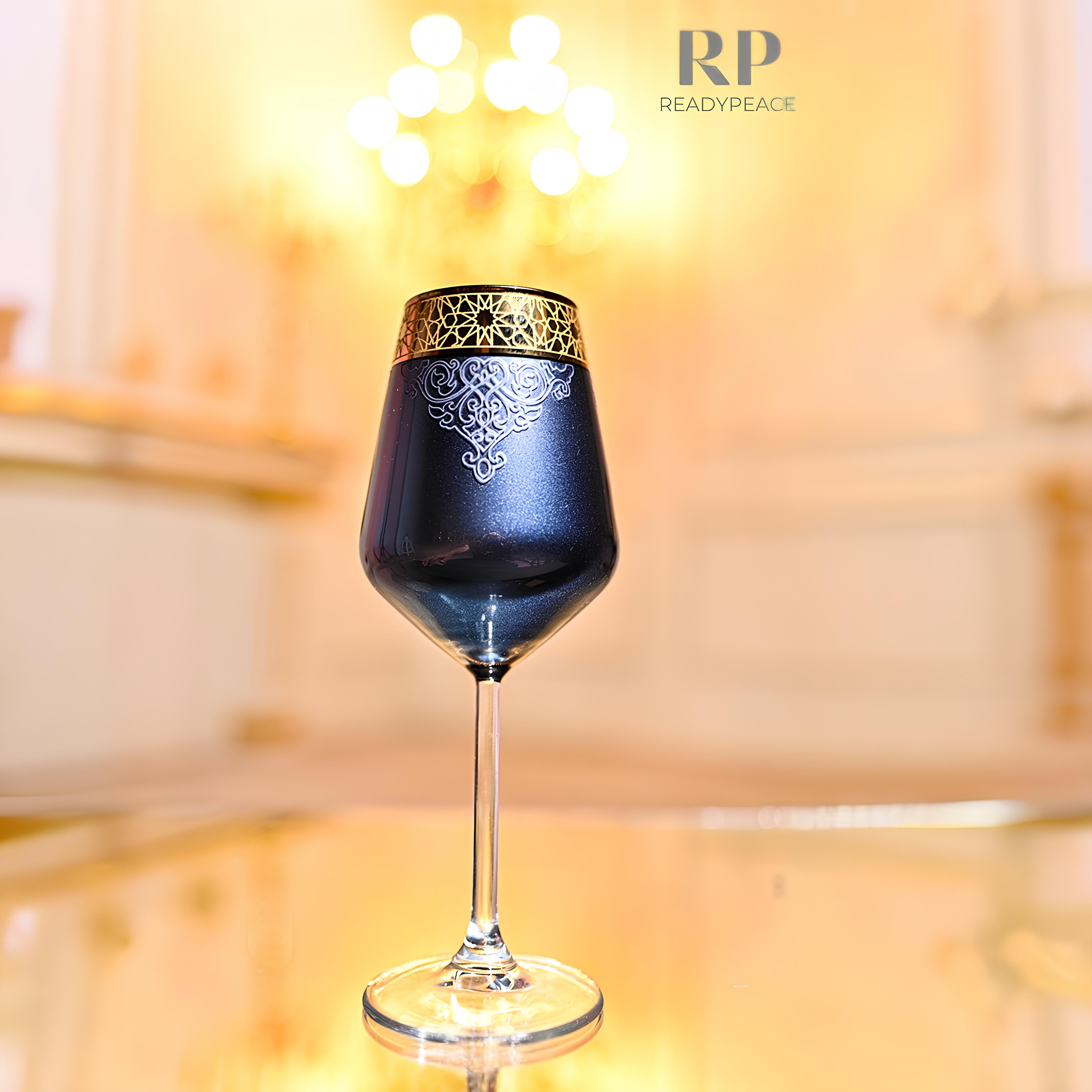 Luxe Touch Turkey Decanter Set with 6 Wine Glasses