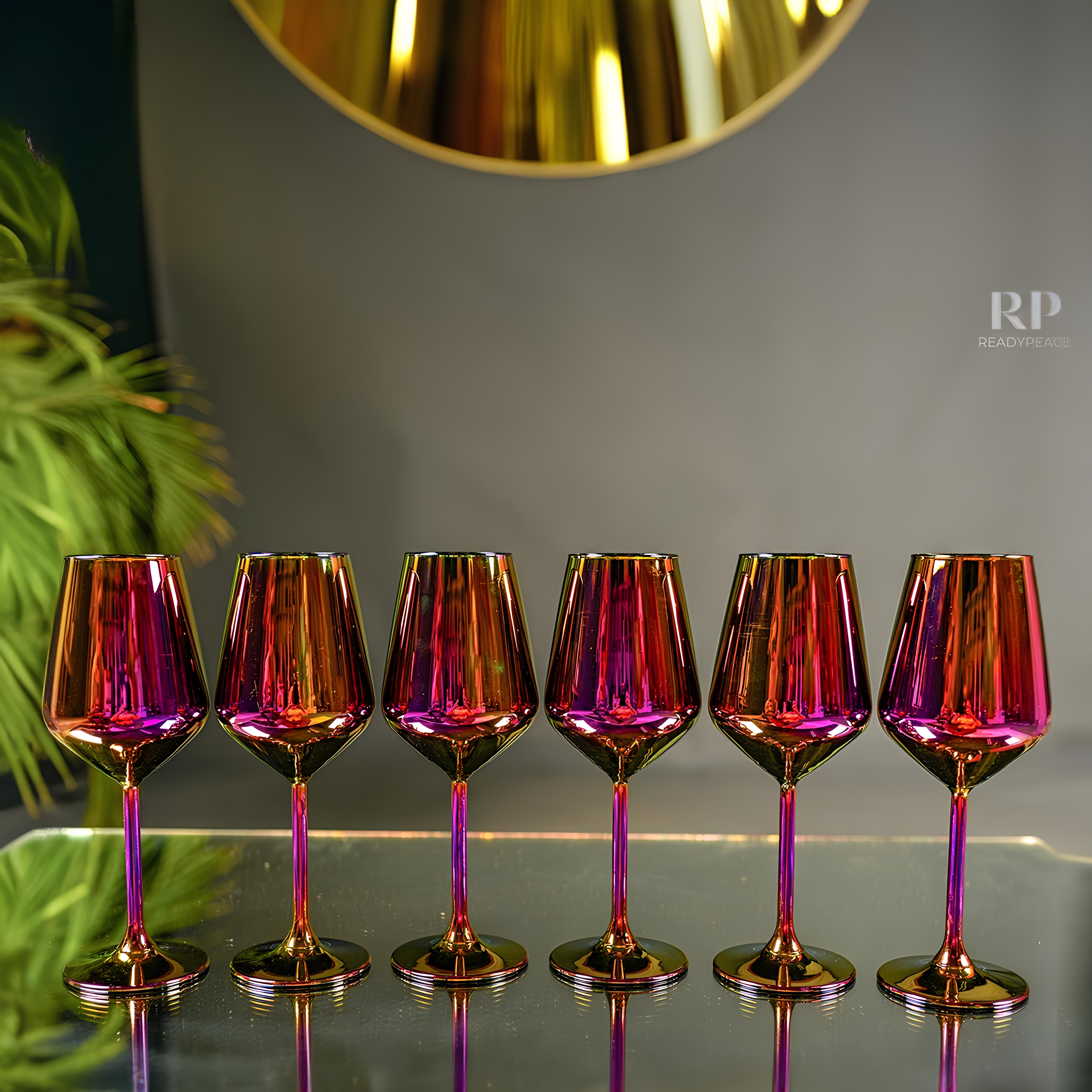 Luxe Touch Turkey Decanter Set with 6 Wine Glasses