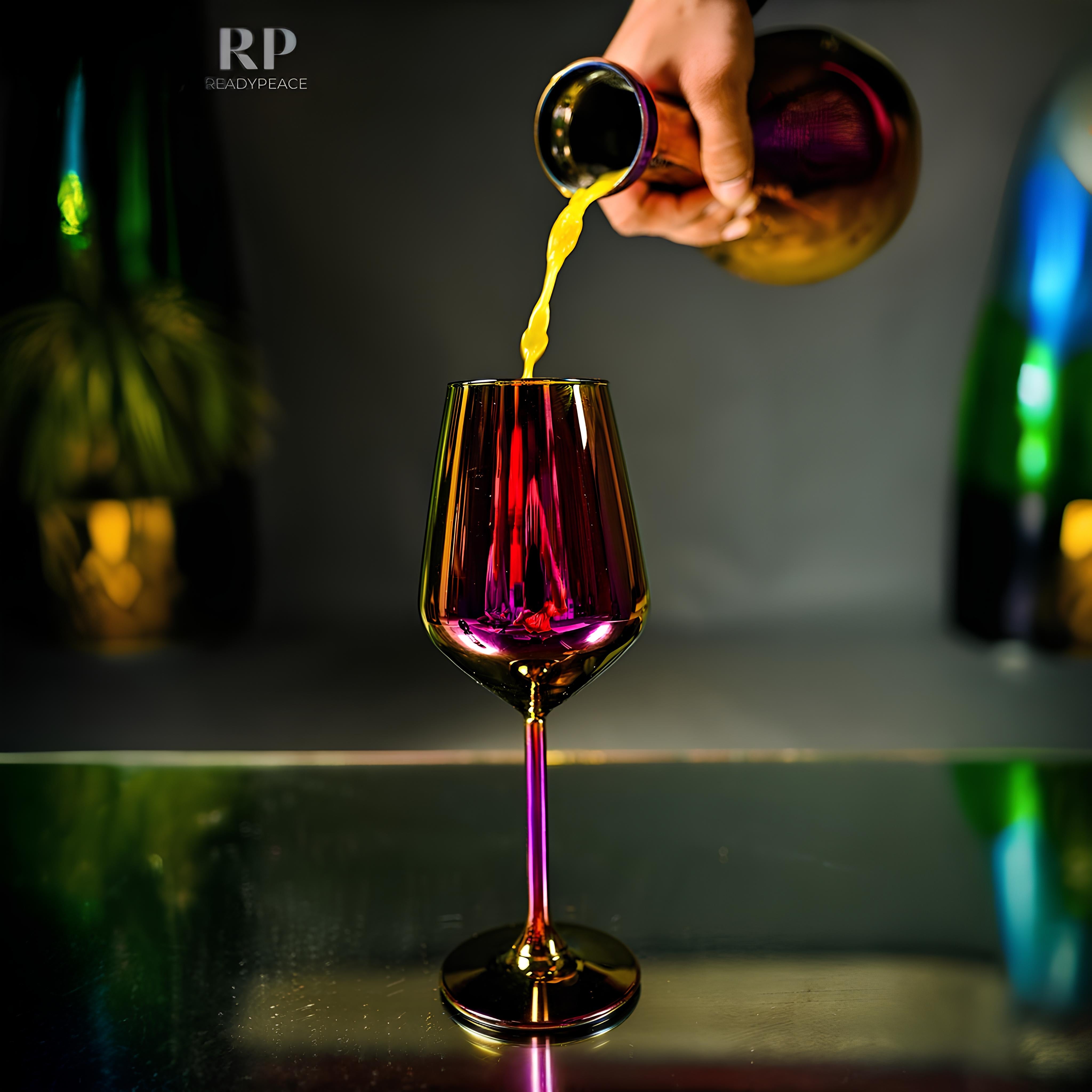 Luxe Touch Turkey Decanter Set with 6 Wine Glasses