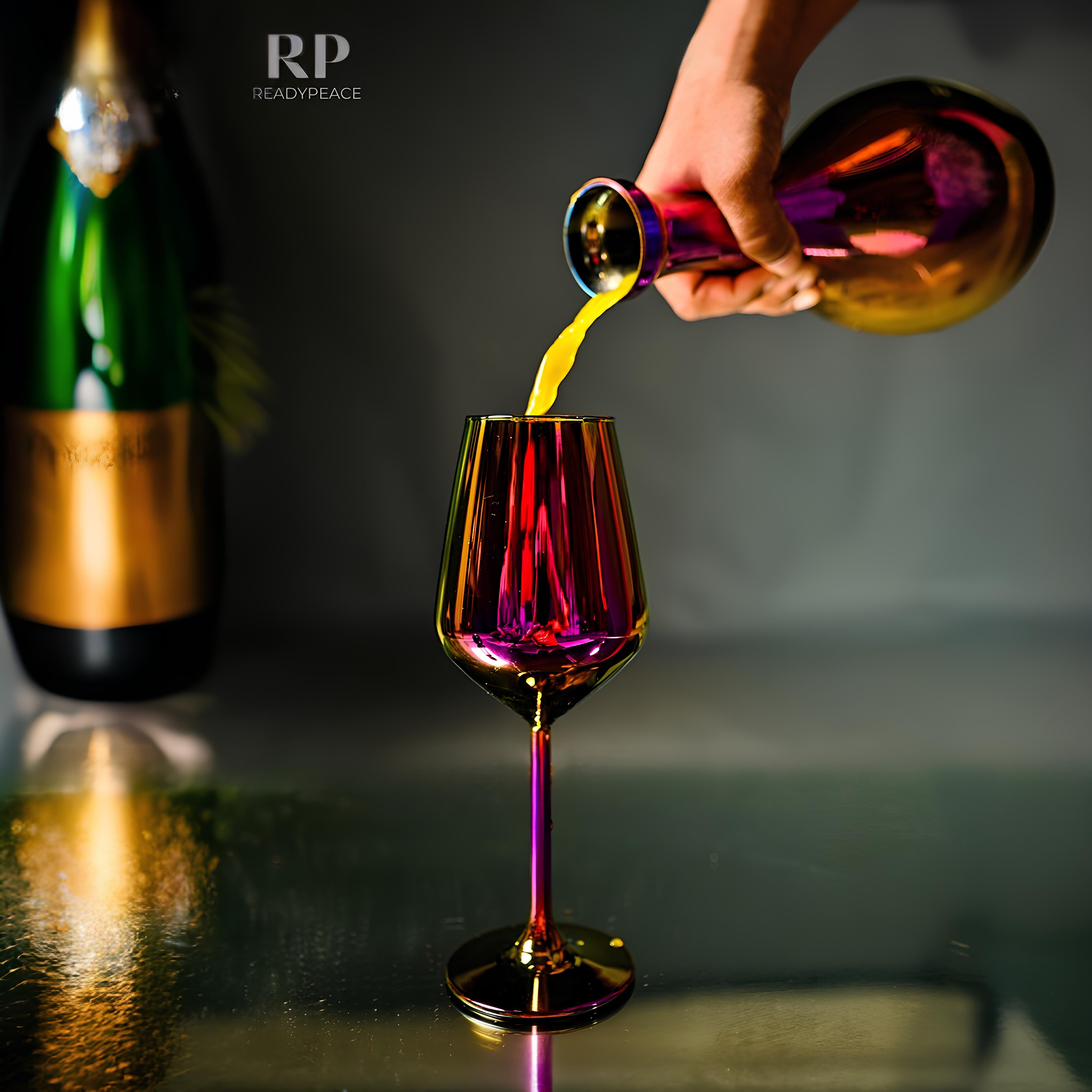 Luxe Touch Turkey Decanter Set with 6 Wine Glasses