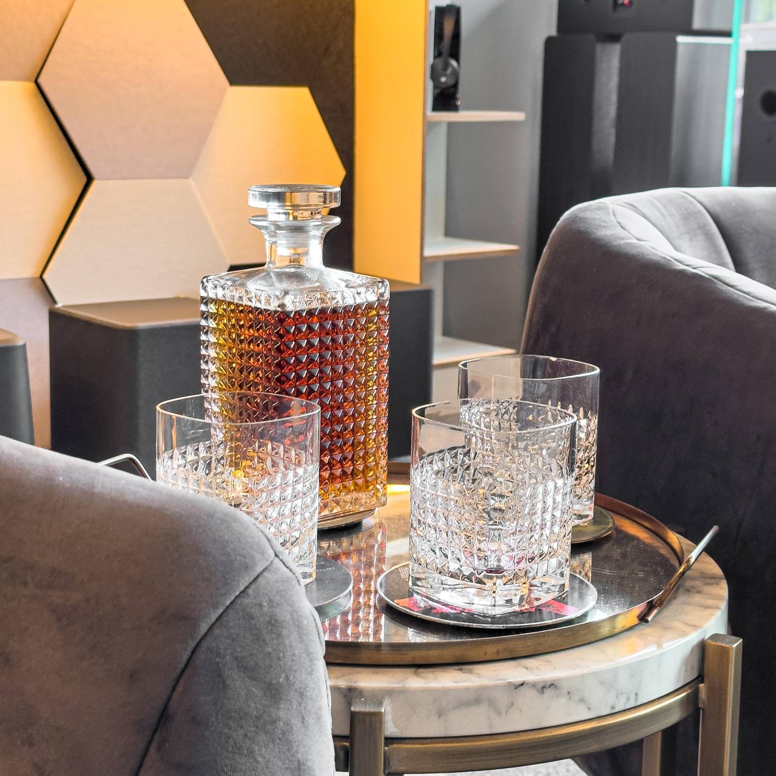 INTENSO Elixir Crystal Whisky 5 pcs decanter set