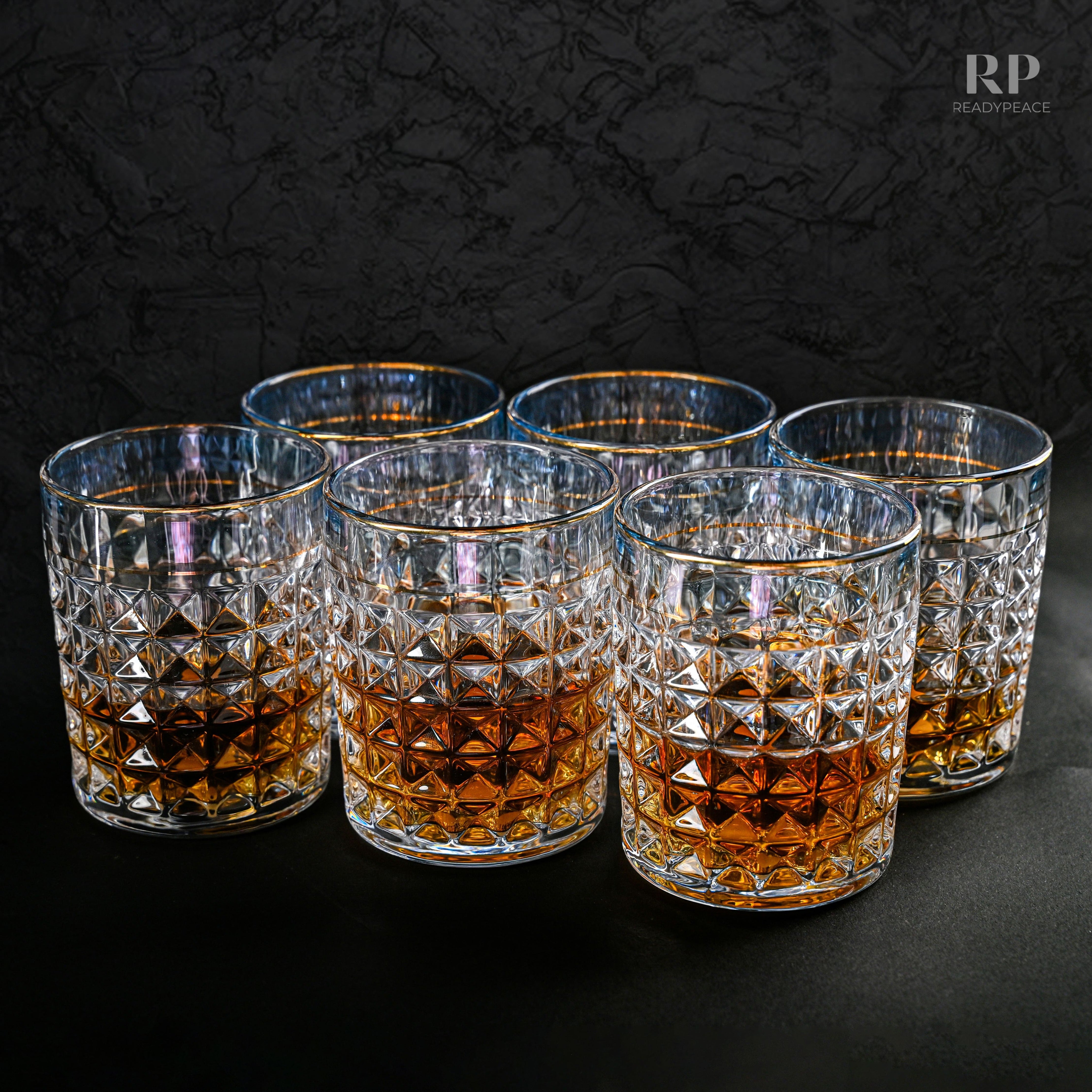 Titan Diamond Crystal Whiskey Glass (Set of 6)