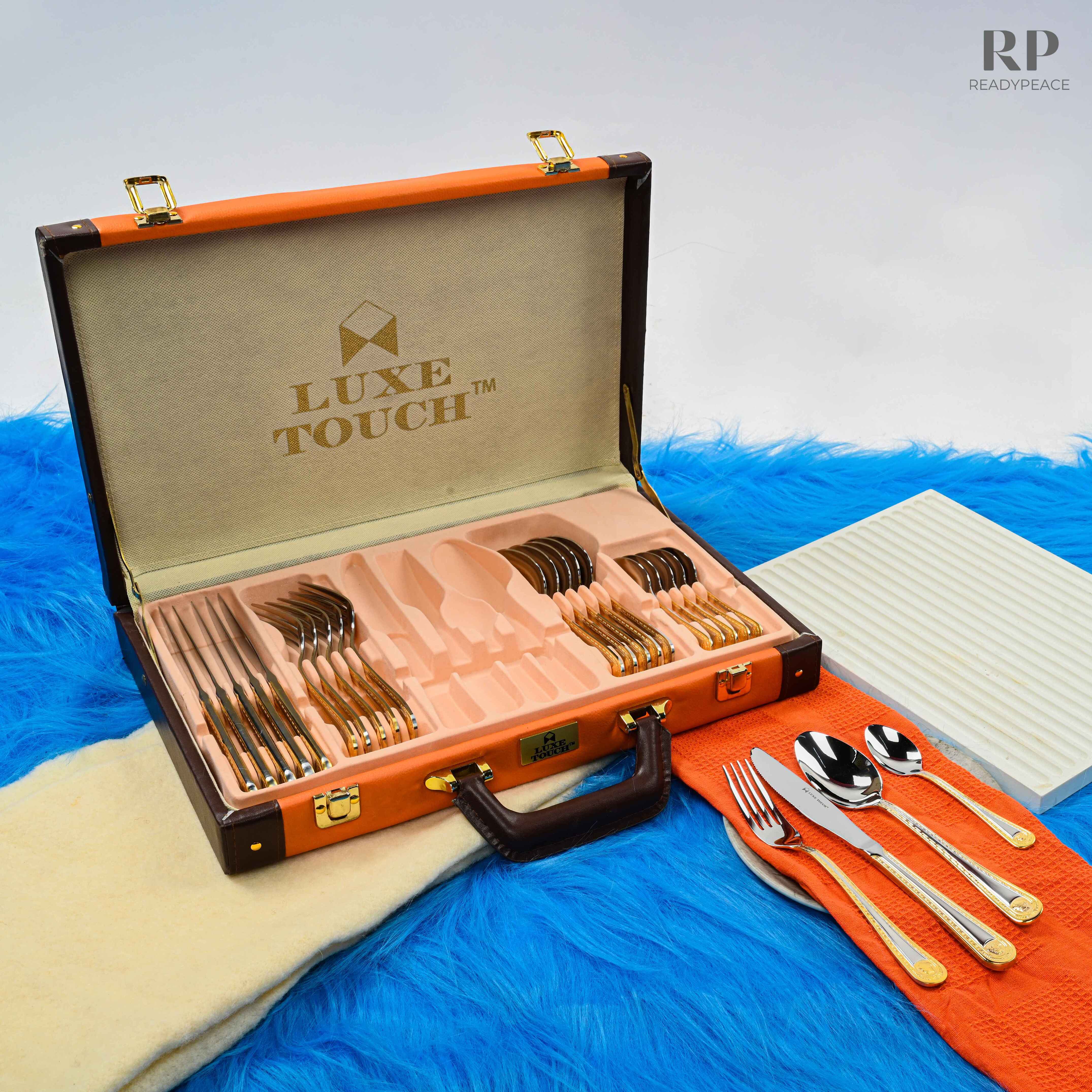 Emir Versace 24 pcs Stainless Steel Cutlery set in Giftcase