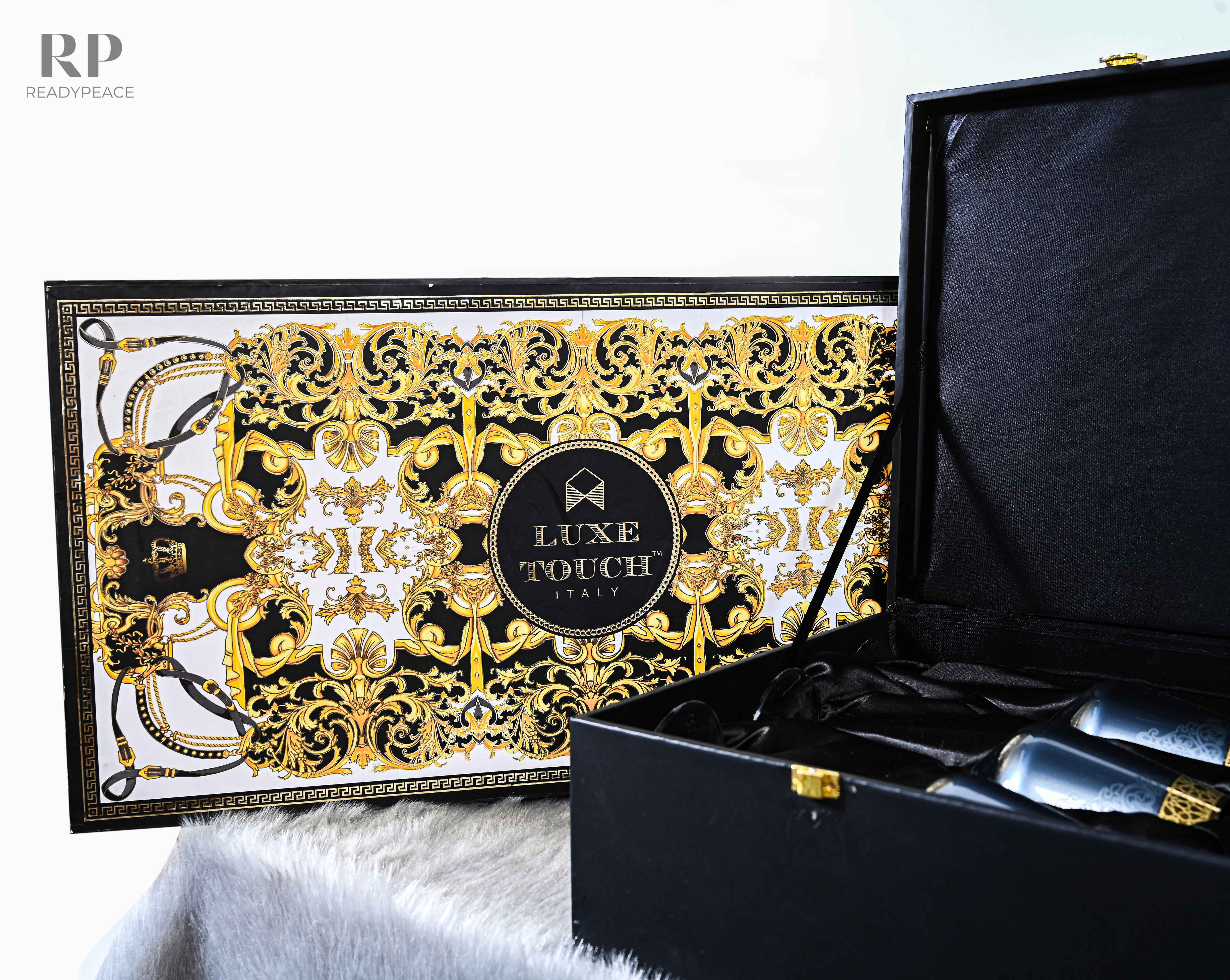 Luxe Touch Turkey Decanter Set with 6 Wine Glasses