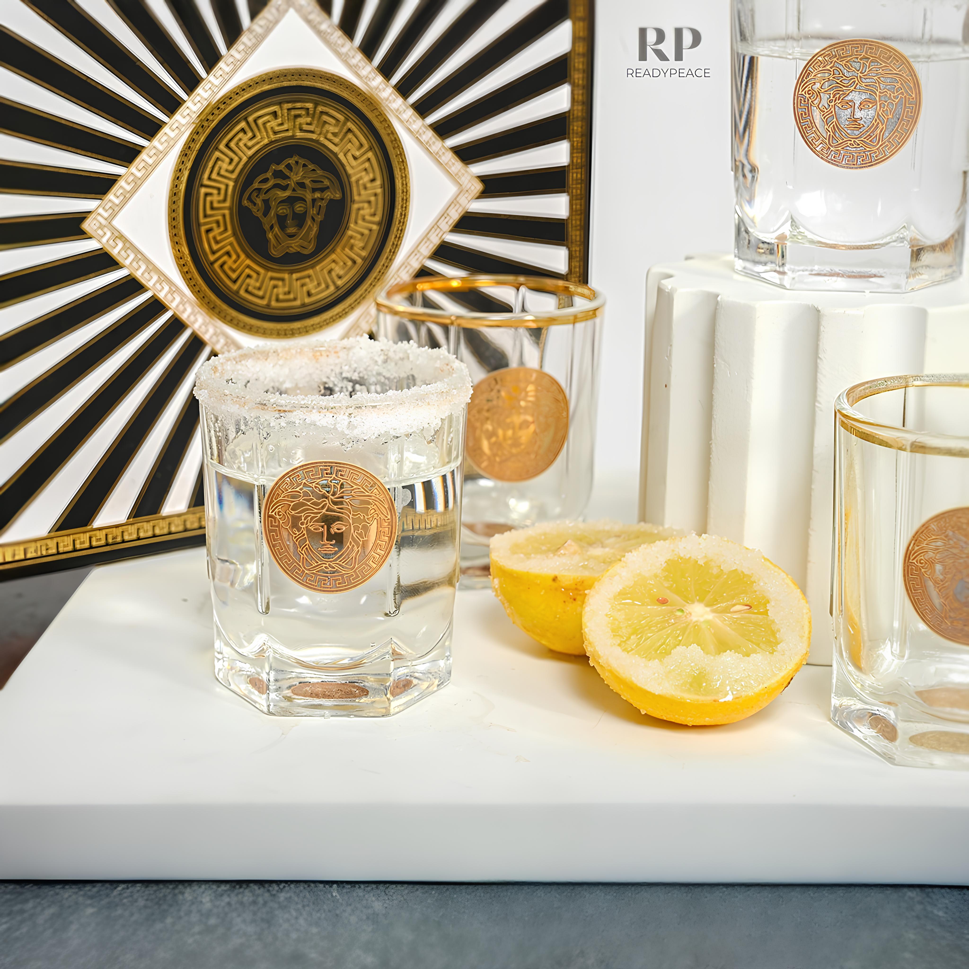 King Style Versace Gold Plated Shot Glass (Set of 6)
