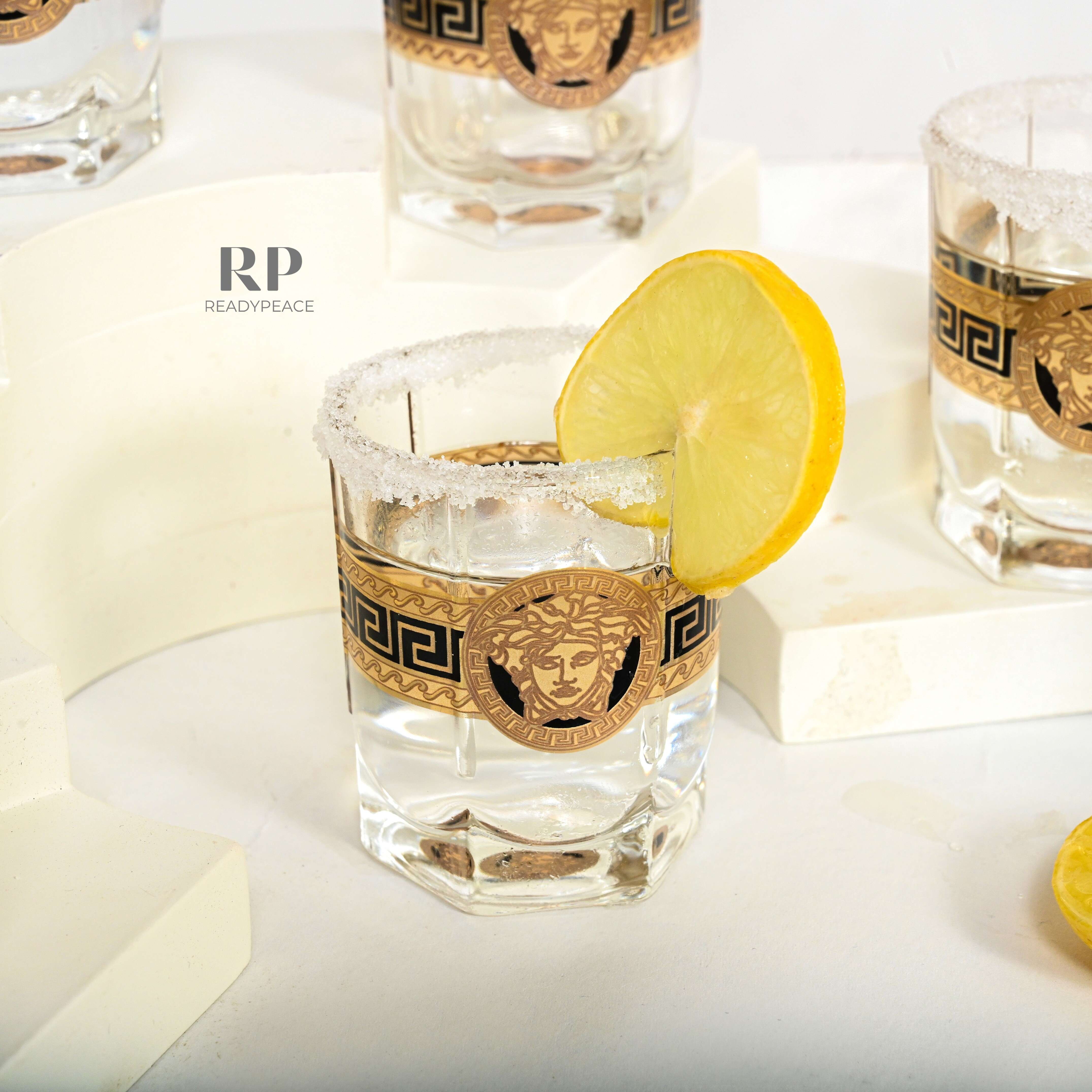 Voguish Versace Gold Plated Shot Glass (Set of 6)