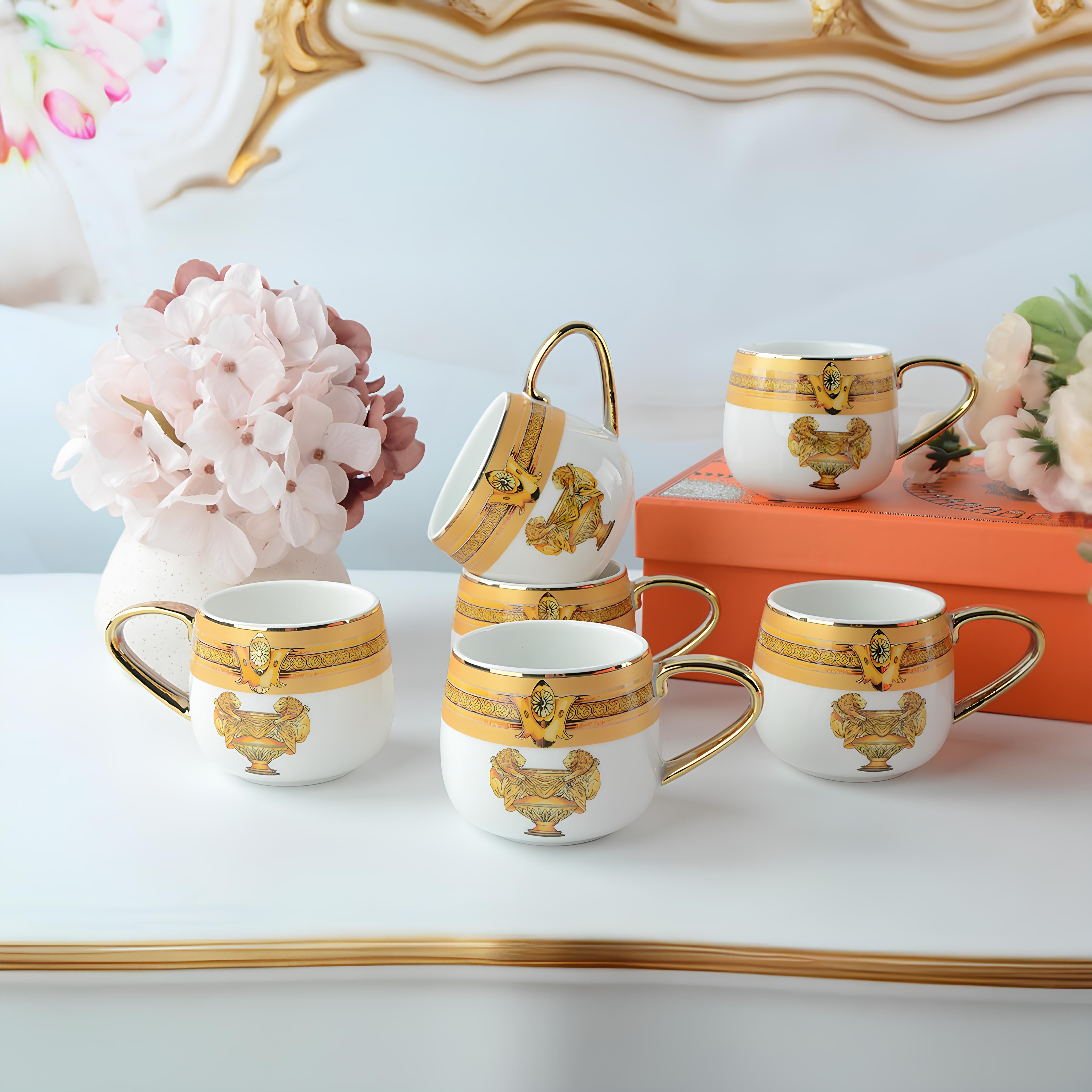 Imperial Versace 8 pcs Cup Set with Kettle & Tray