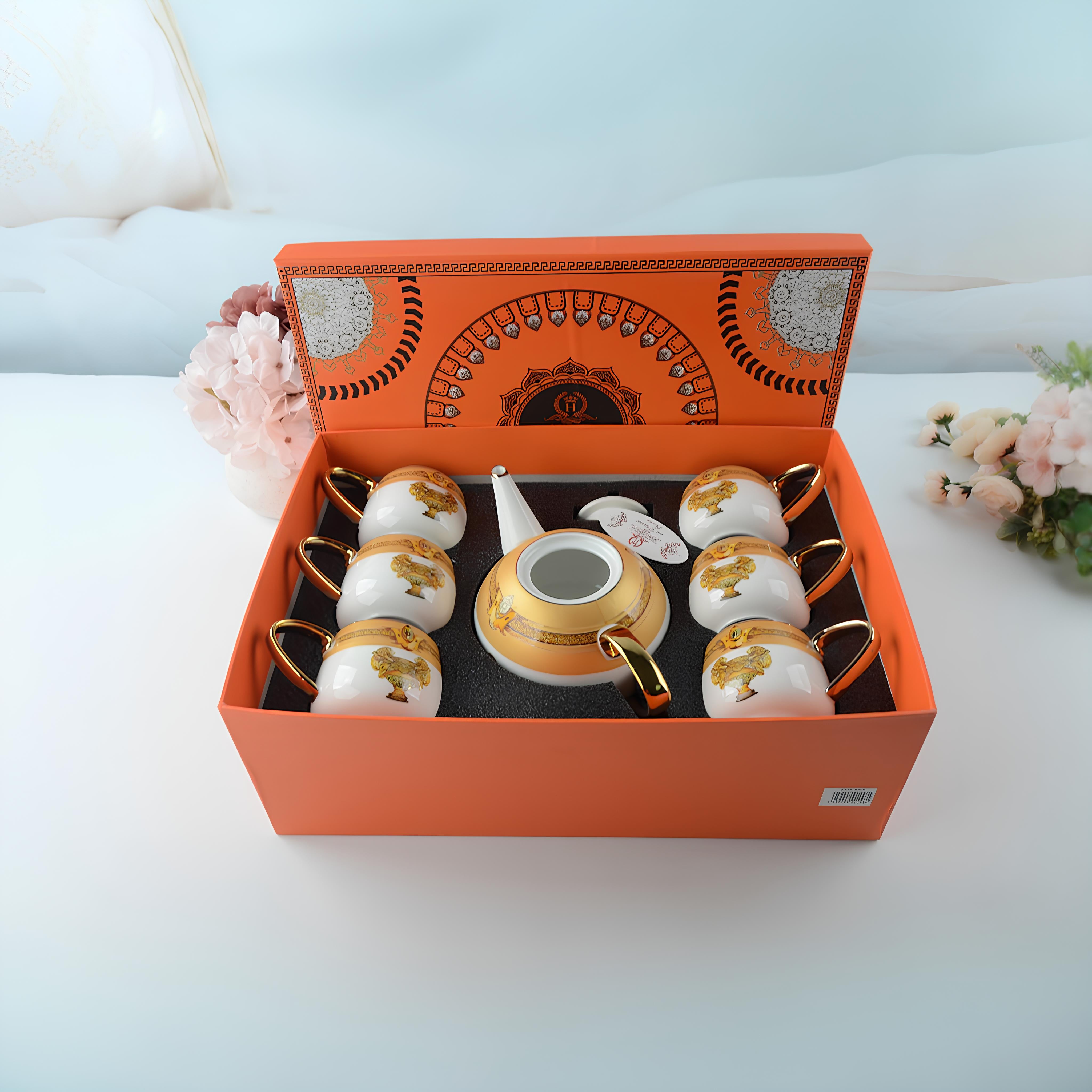 Imperial Versace 8 pcs Cup Set with Kettle & Tray