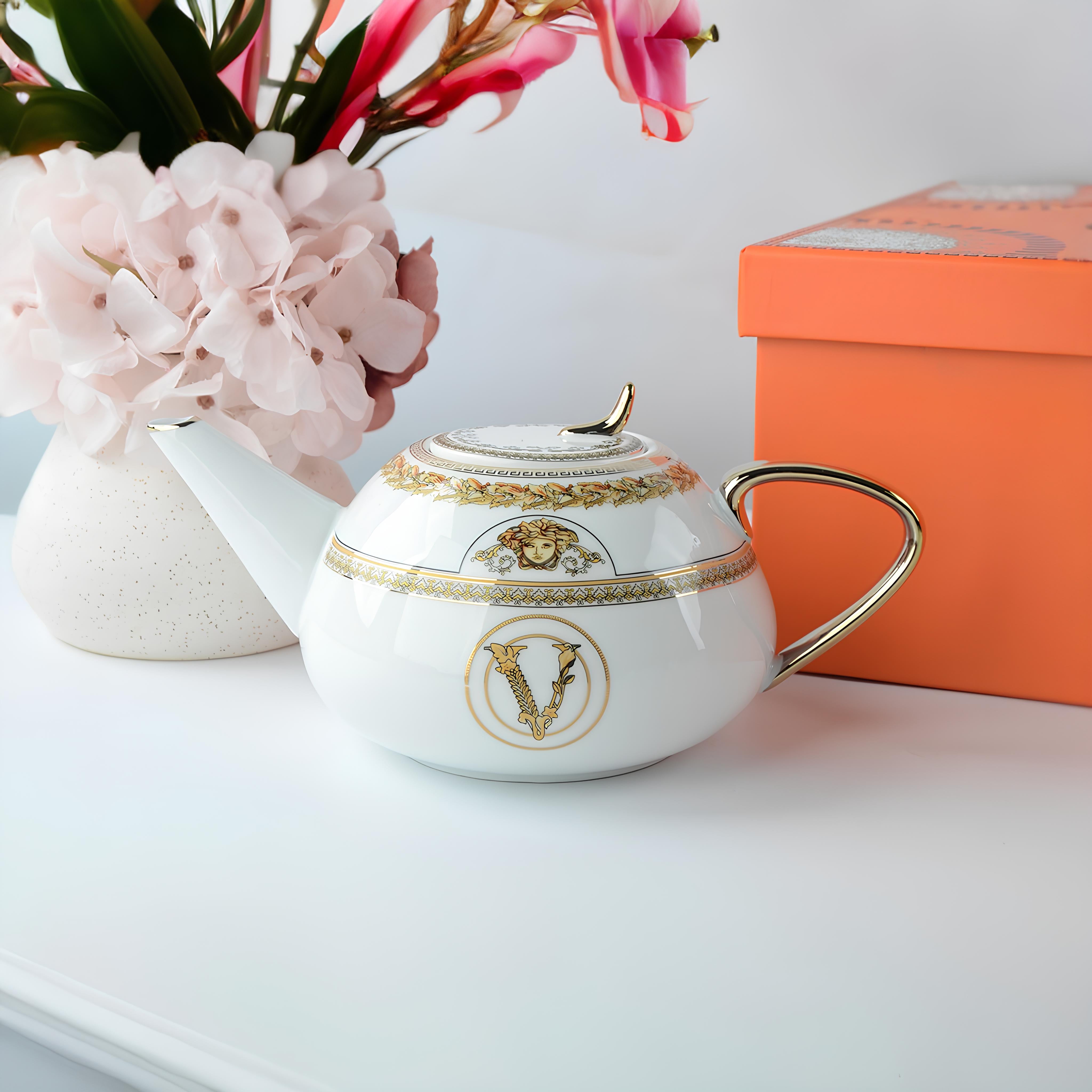 Imperial Versace 8 pcs Cup Set with Kettle & Tray