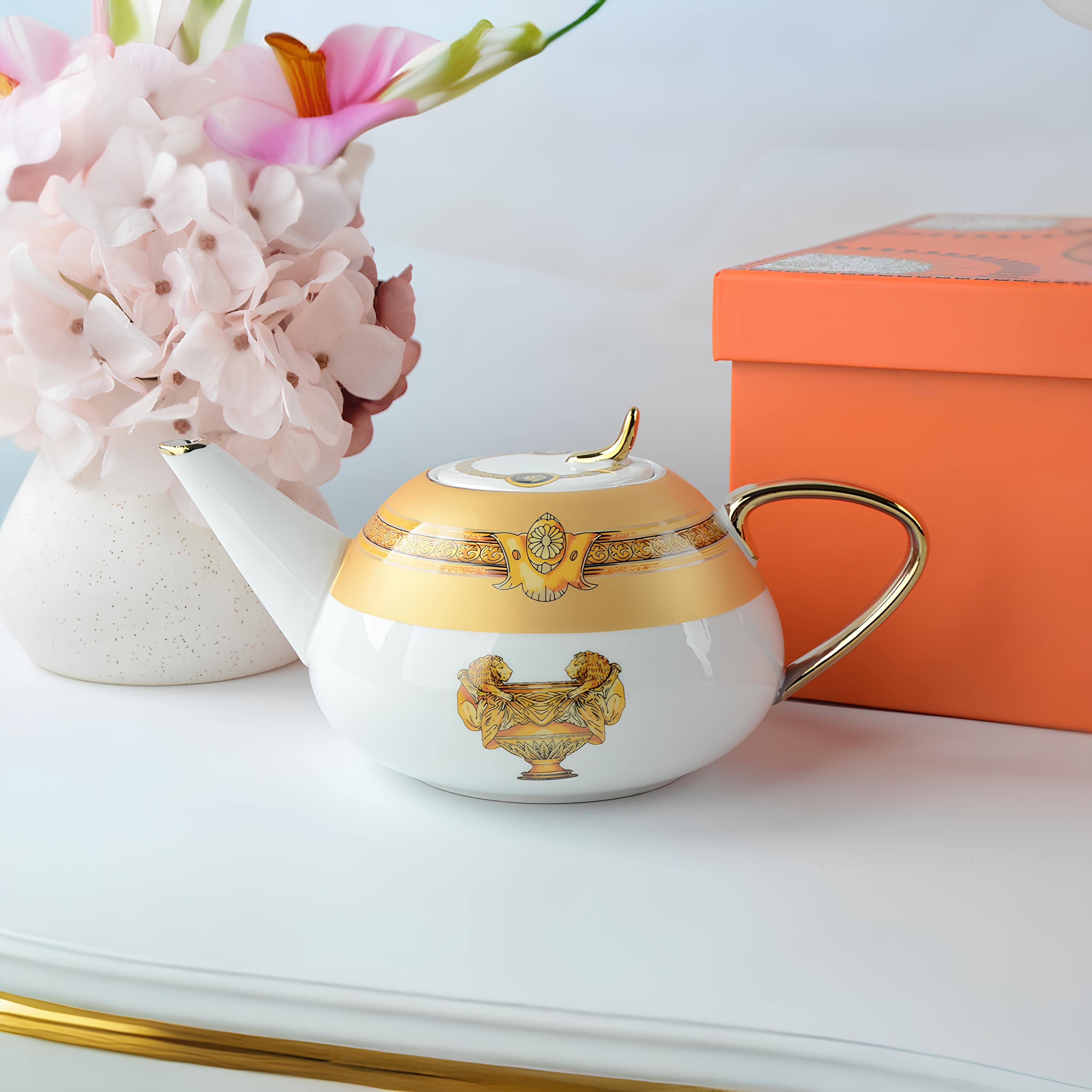Imperial Versace 8 pcs Cup Set with Kettle & Tray