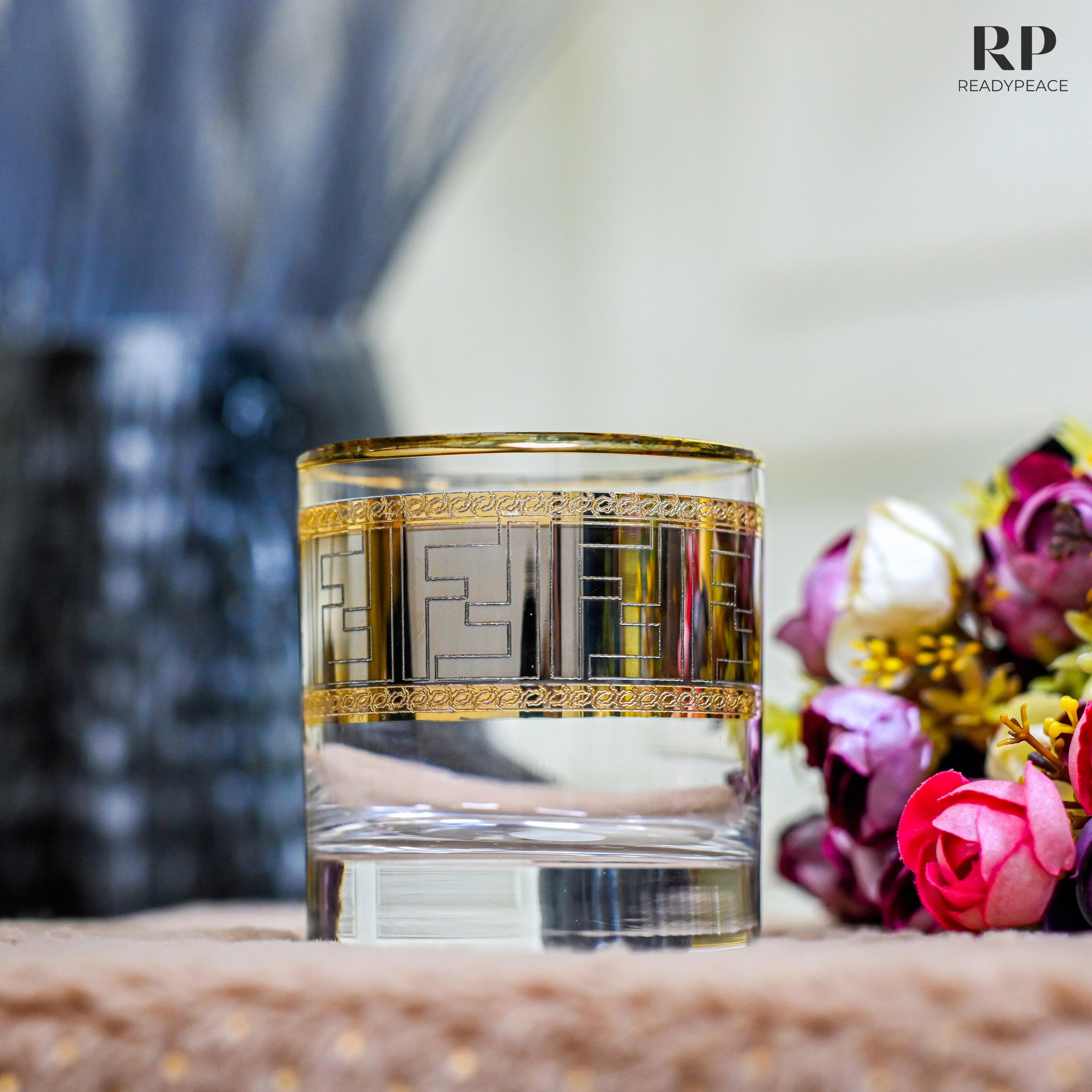 Diva Fendi Crystal Scotch Glass (410 ml)