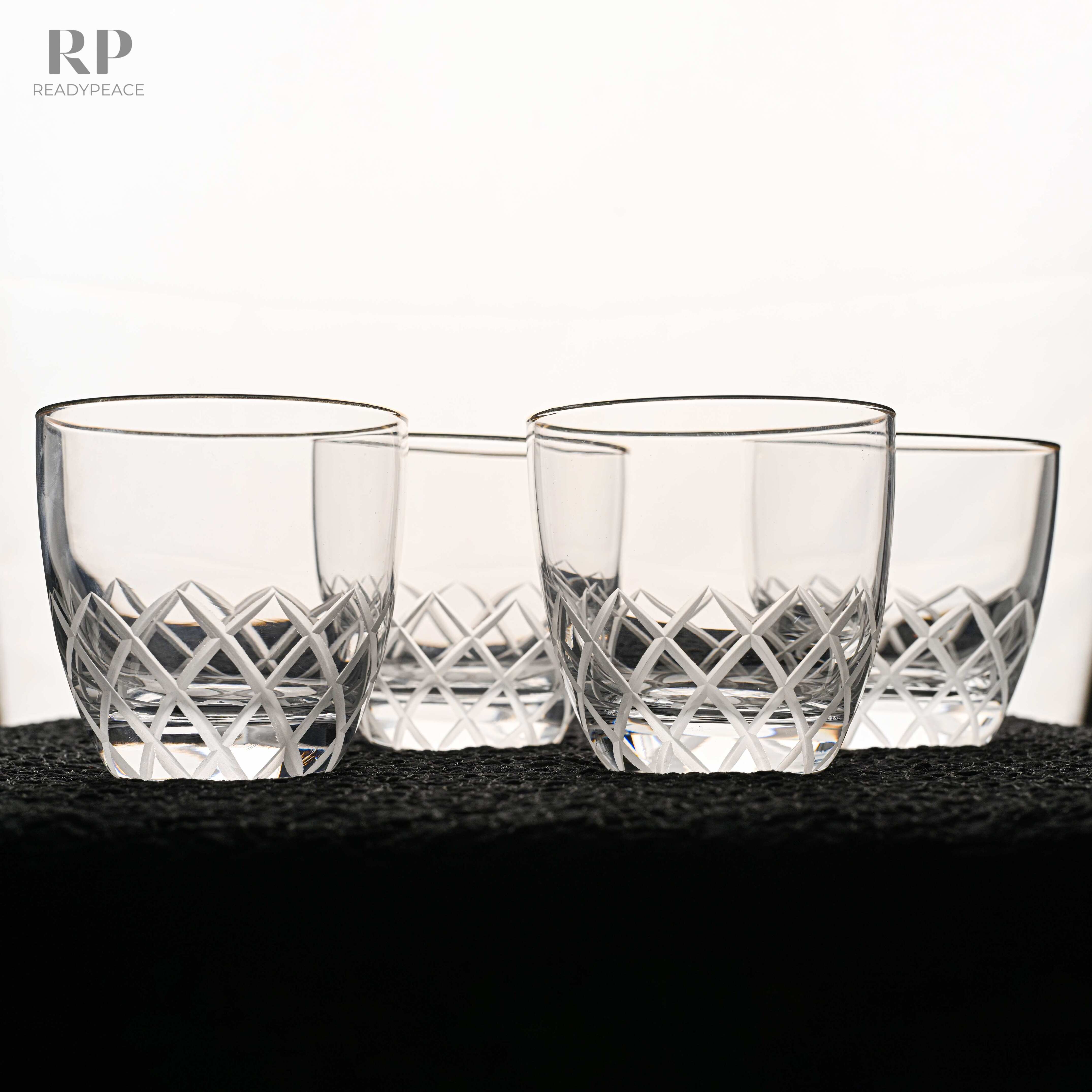 Nexus Crystal Gold Rim Whiskey Glass (Set of 6)