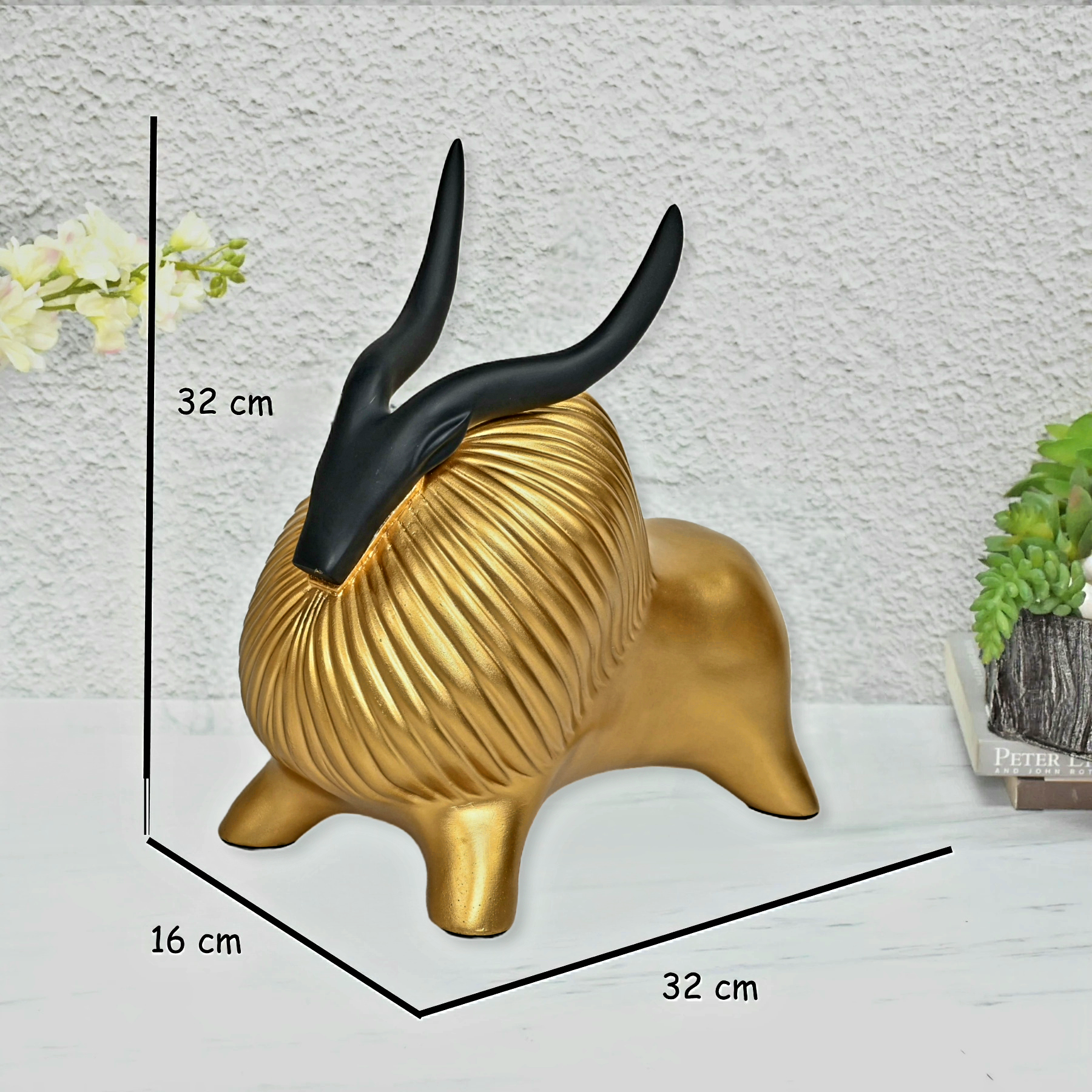 The Himalayan Yak with Black Horns