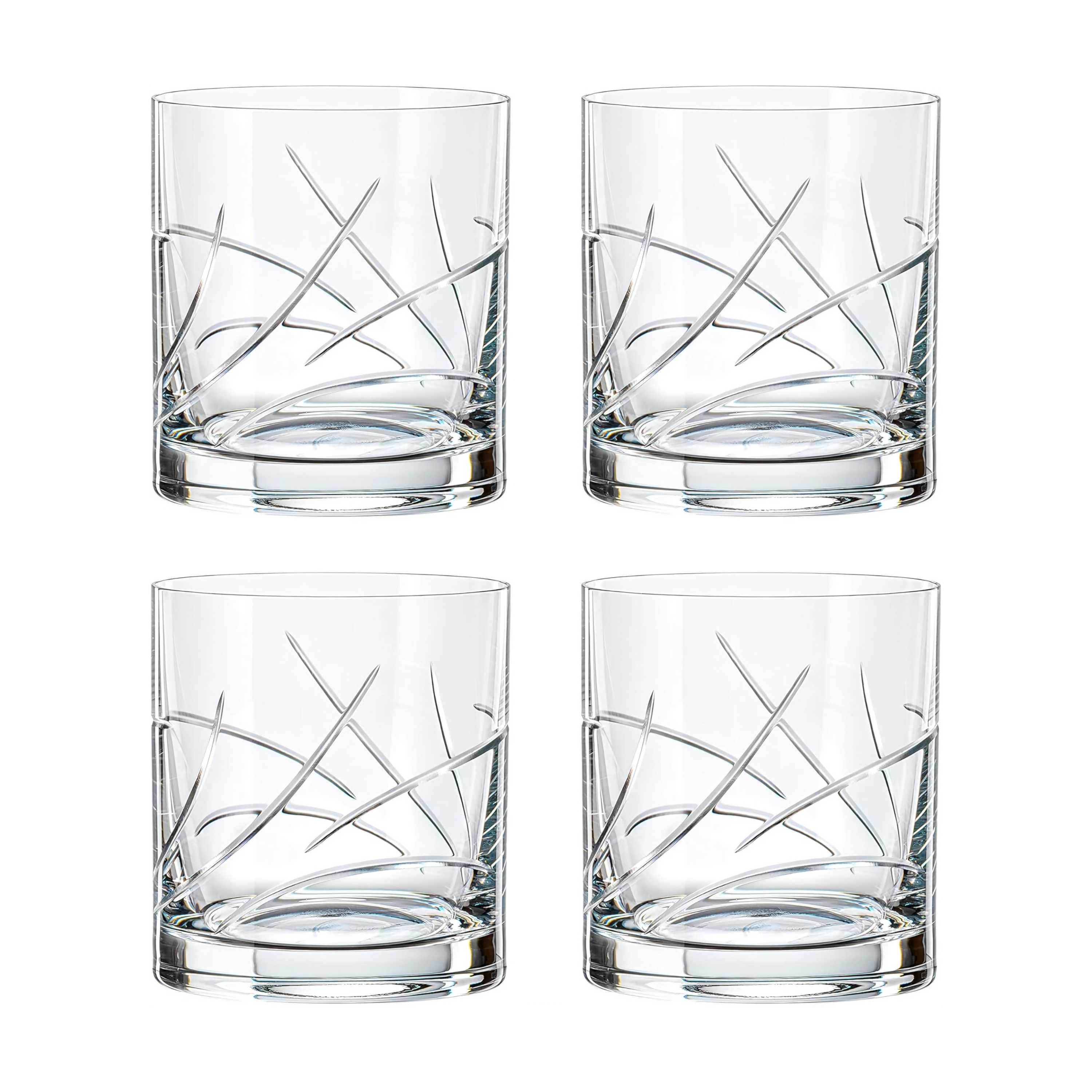 Crystalex Bohemia Crystal Whiskey Glasses - 410 ml (Set of 6)