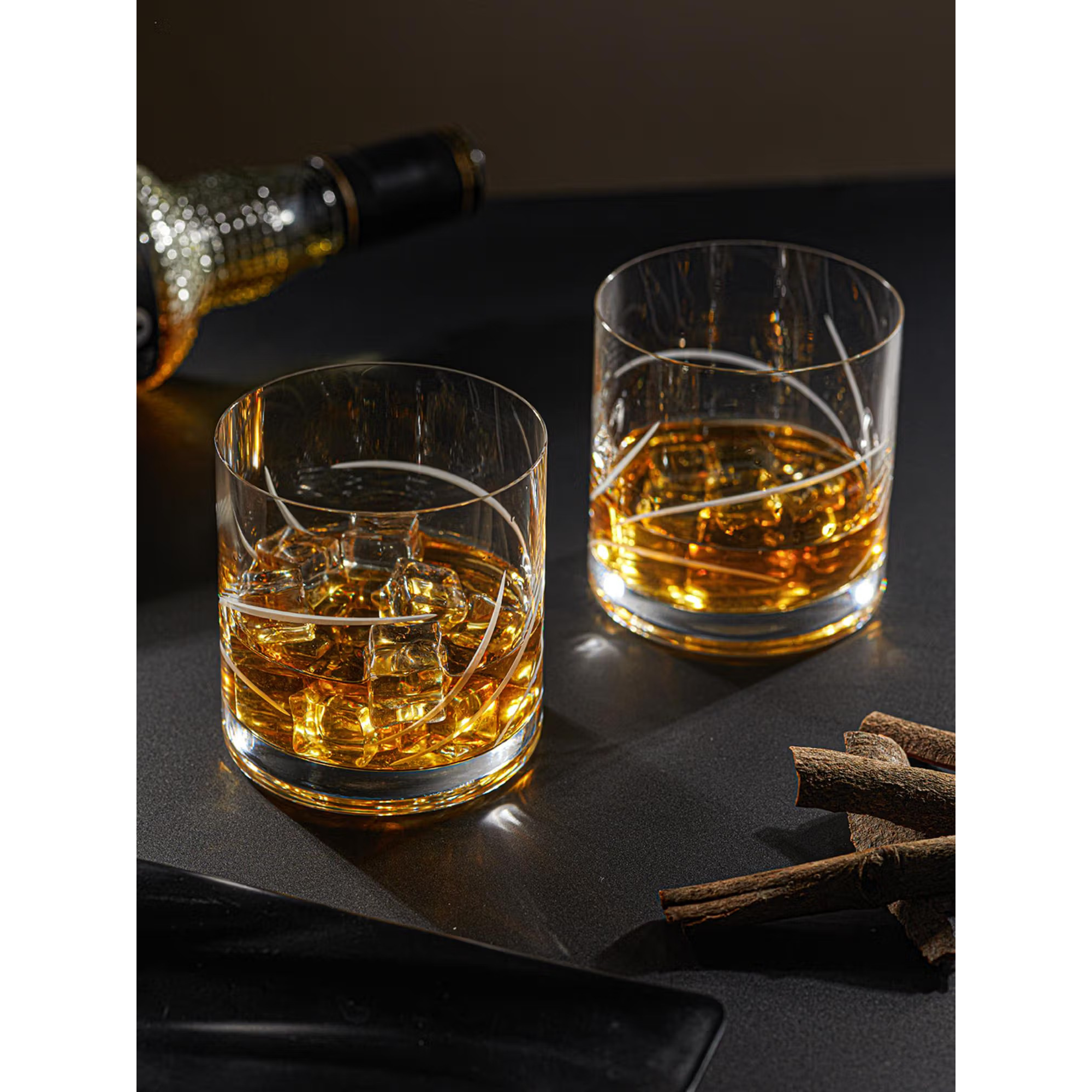 Crystalex Bohemia Crystal Whiskey Glasses - 410 ml (Set of 6)