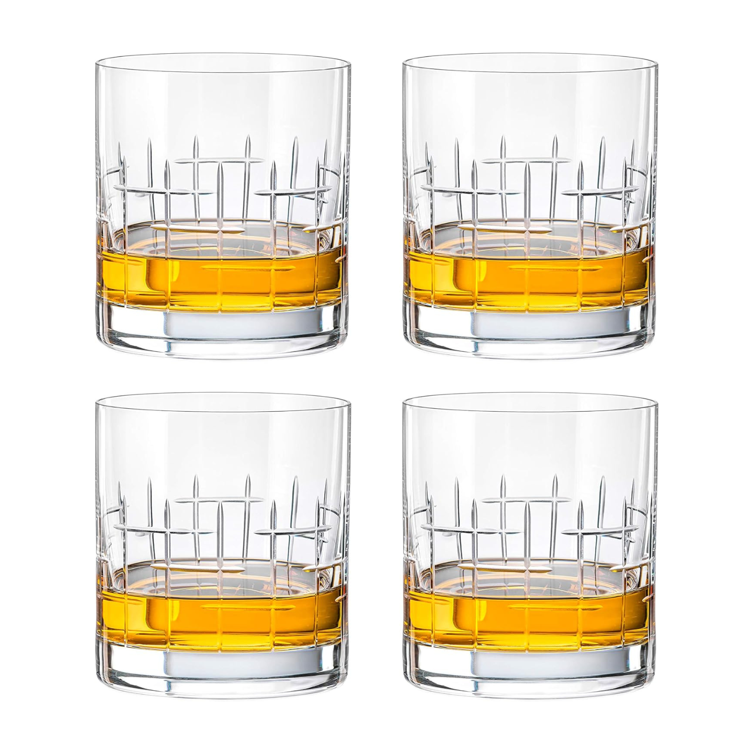 Crystalex Bohemia Crystal Whiskey Glasses - 410 ml (Set of 6)