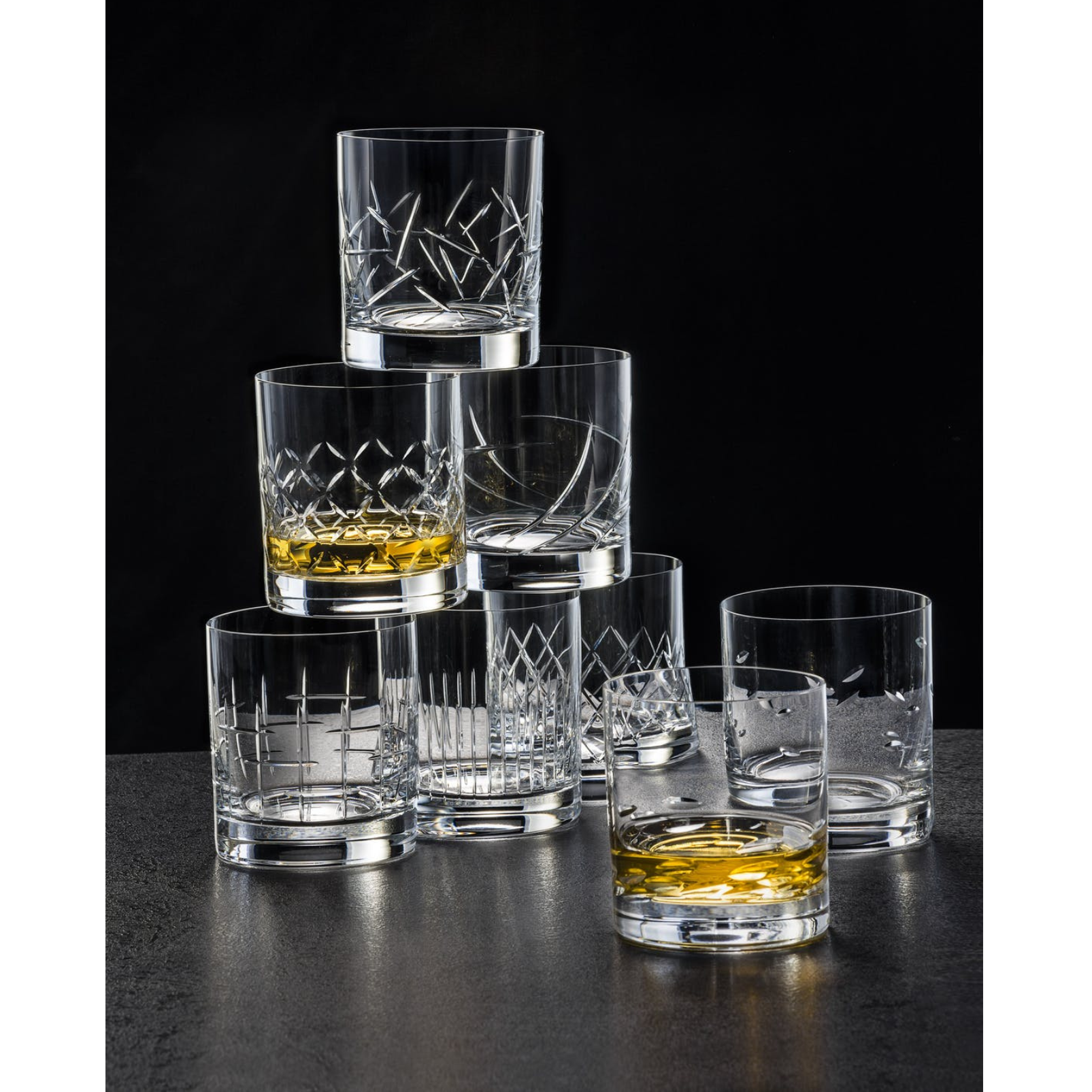 Crystalex Bohemia Crystal Whiskey Glasses - 410 ml (Set of 6)