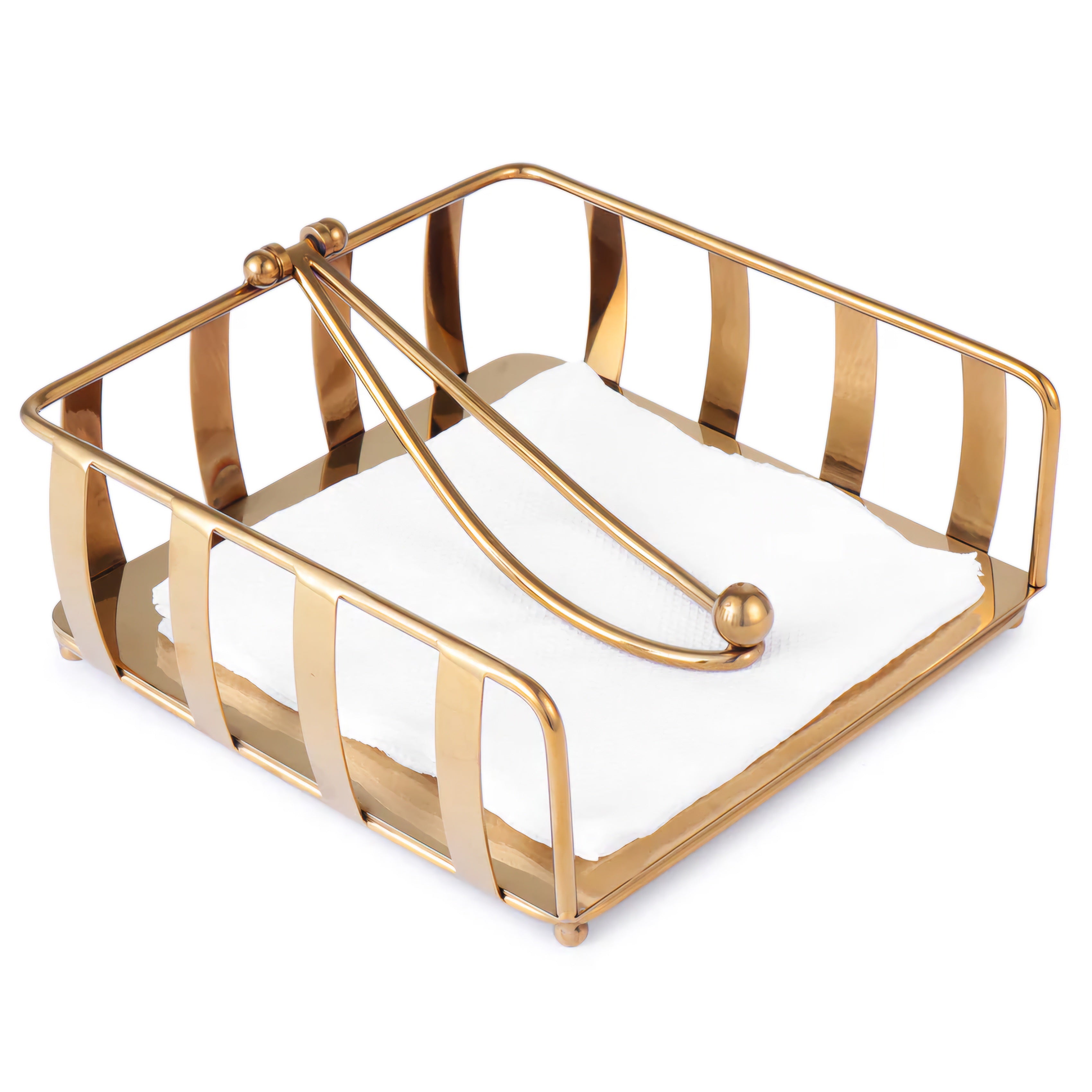 The Golden Cage Napkin Holder