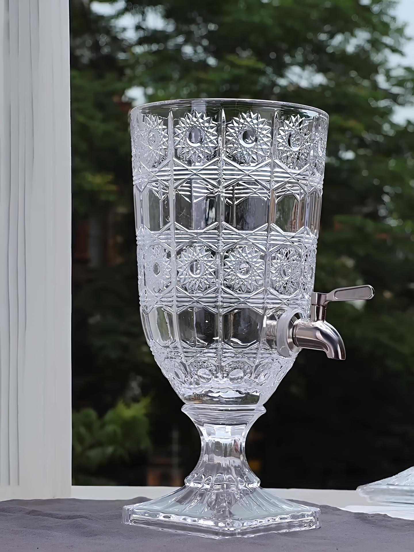 Retro Glass Dispenser with Tap (3 Ltr Pitcher)