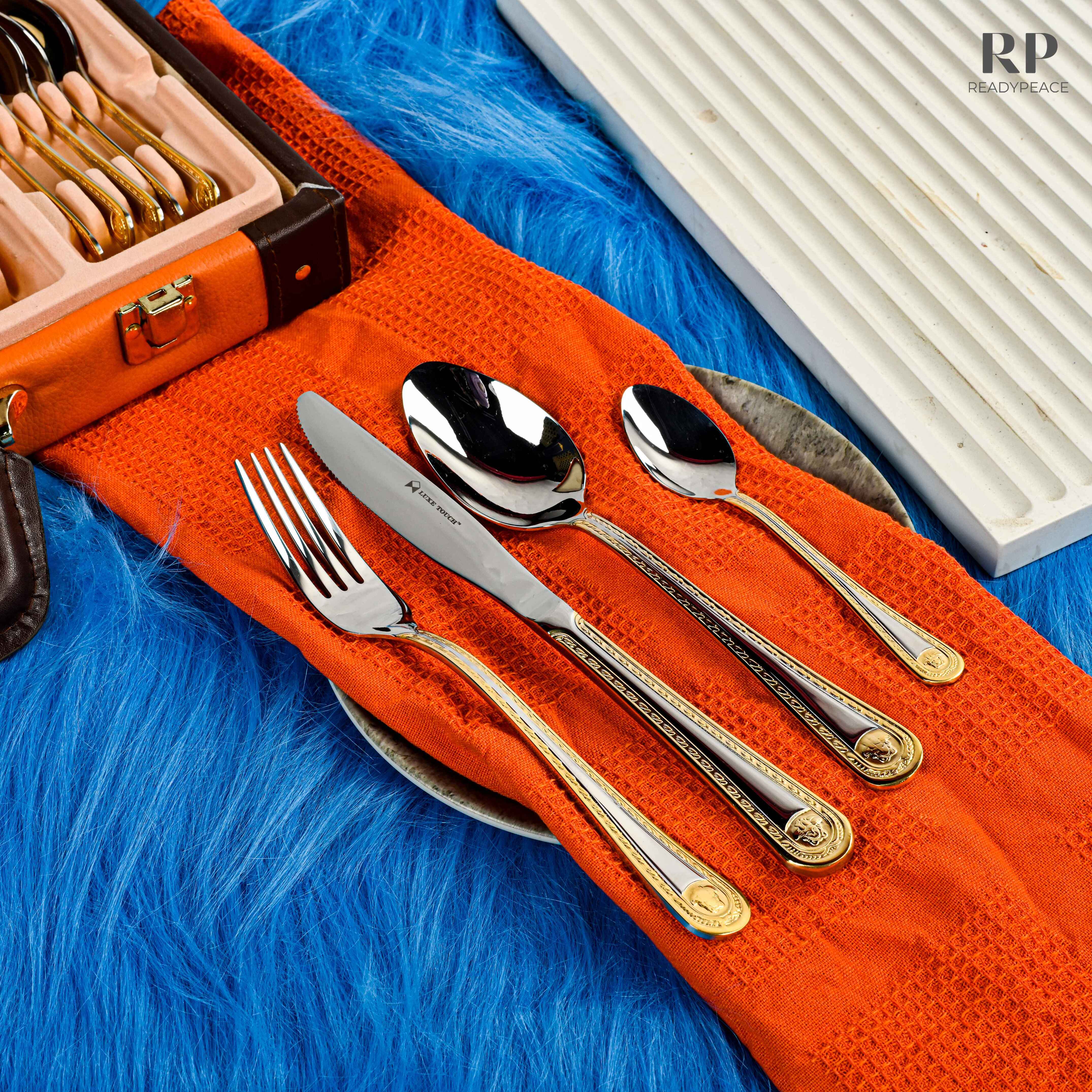 Emir Versace 24 pcs Stainless Steel Cutlery set in Giftcase