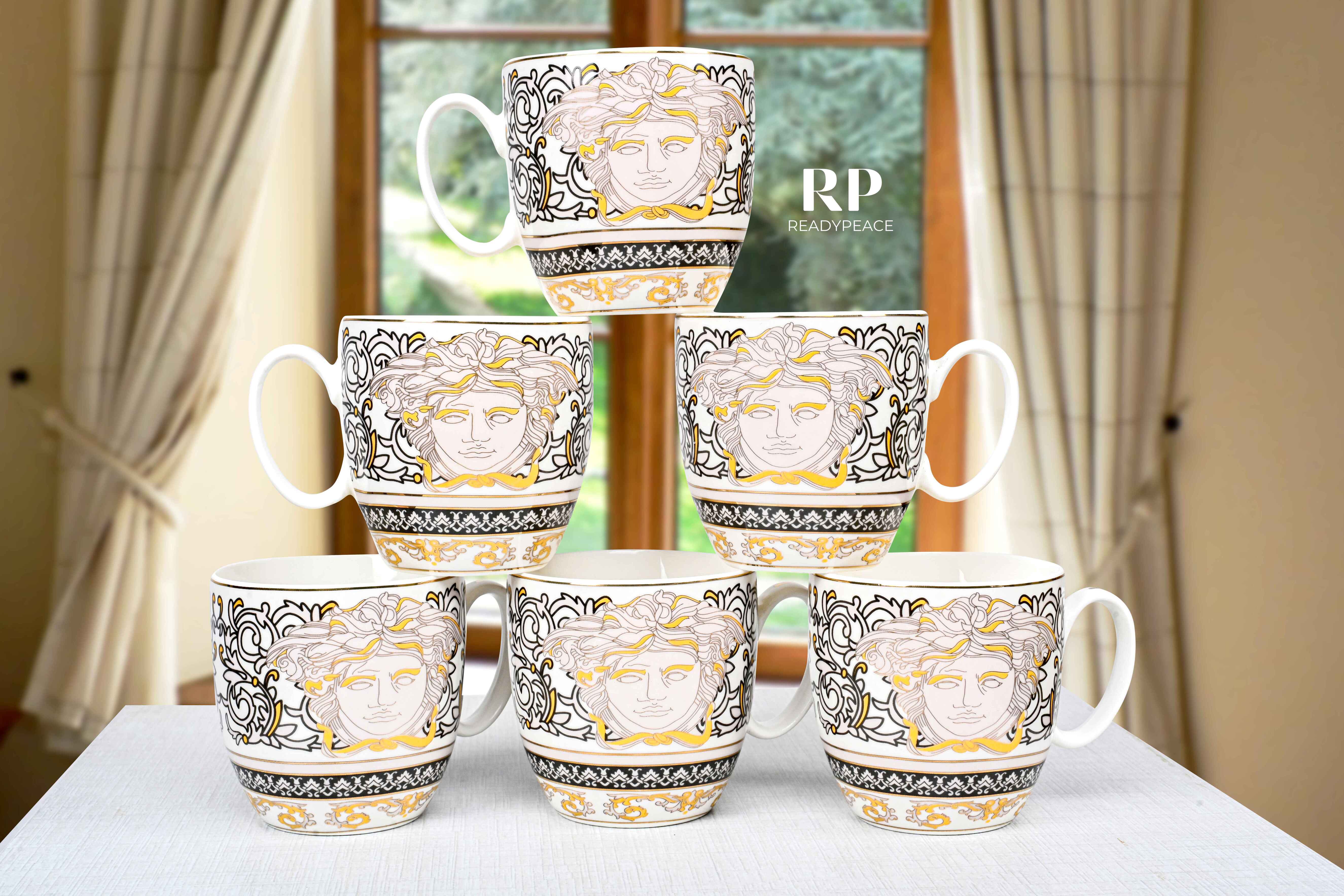 Versace Fine Bone China Mug (Set of 6)