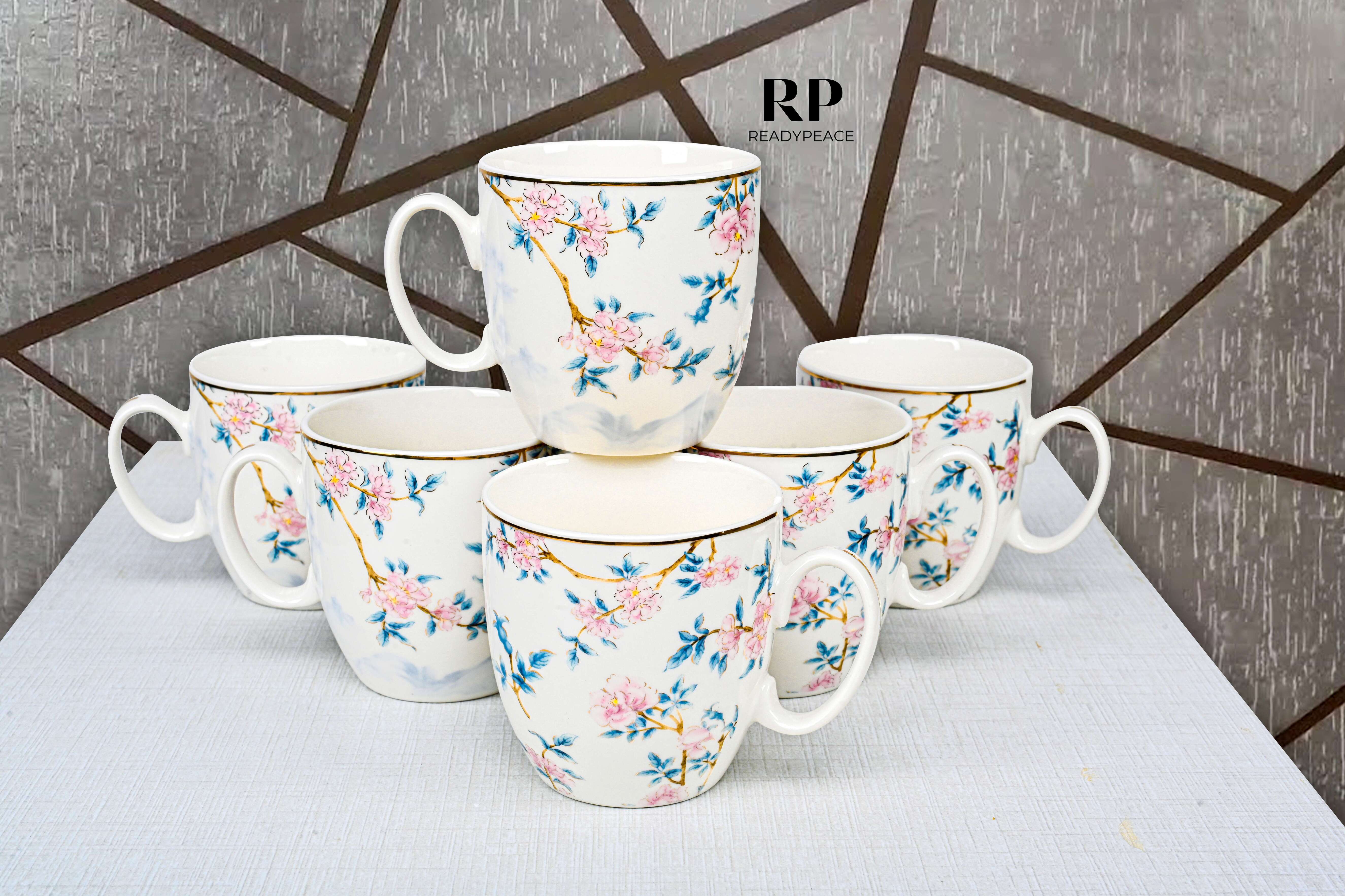 Victorion Birdo Fine Bone China Mug (Set of 6)