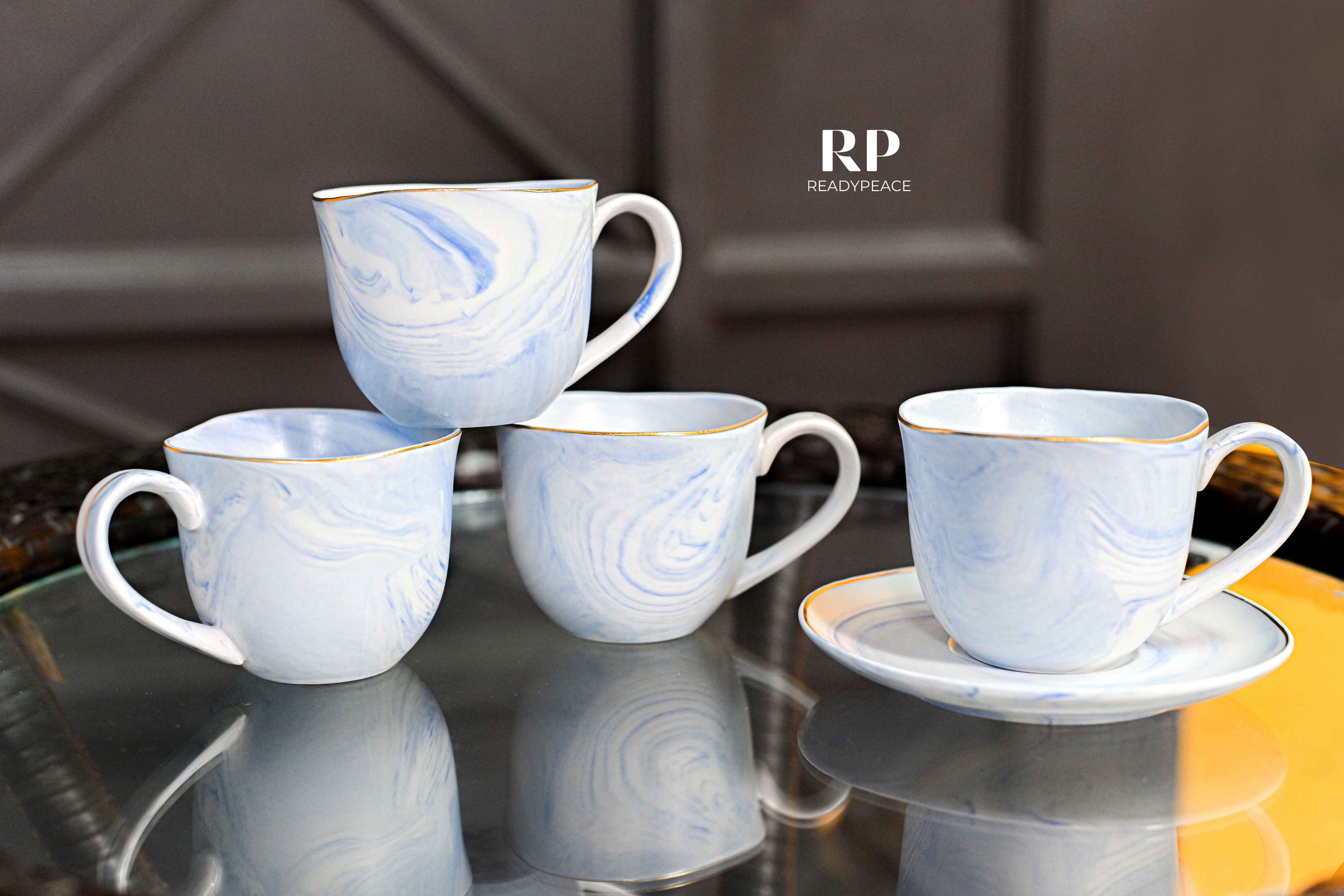 Premium Melody Cup & Saucer Set of 6