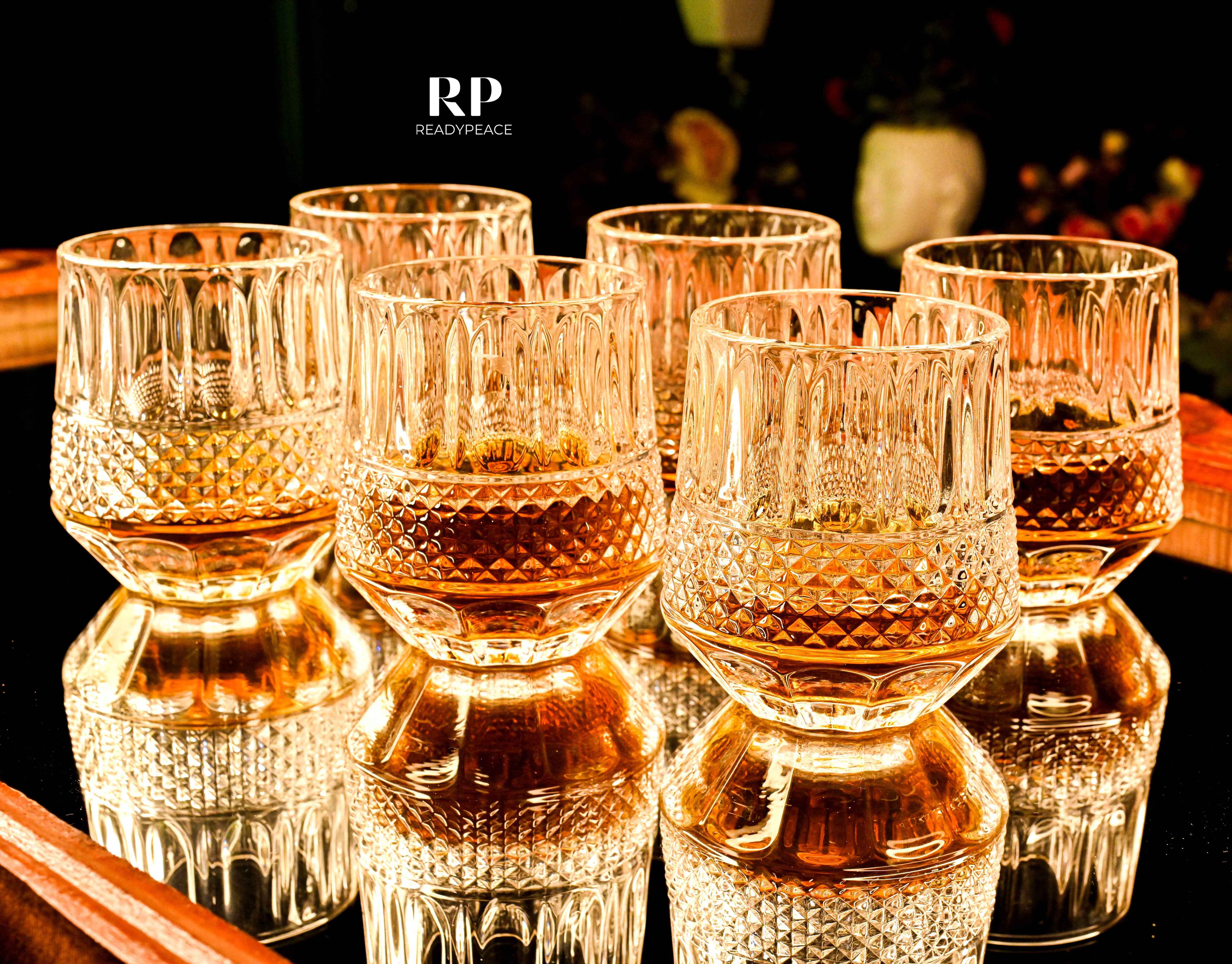 Oscar Crystal Whiskey Glasses (Set of 6)