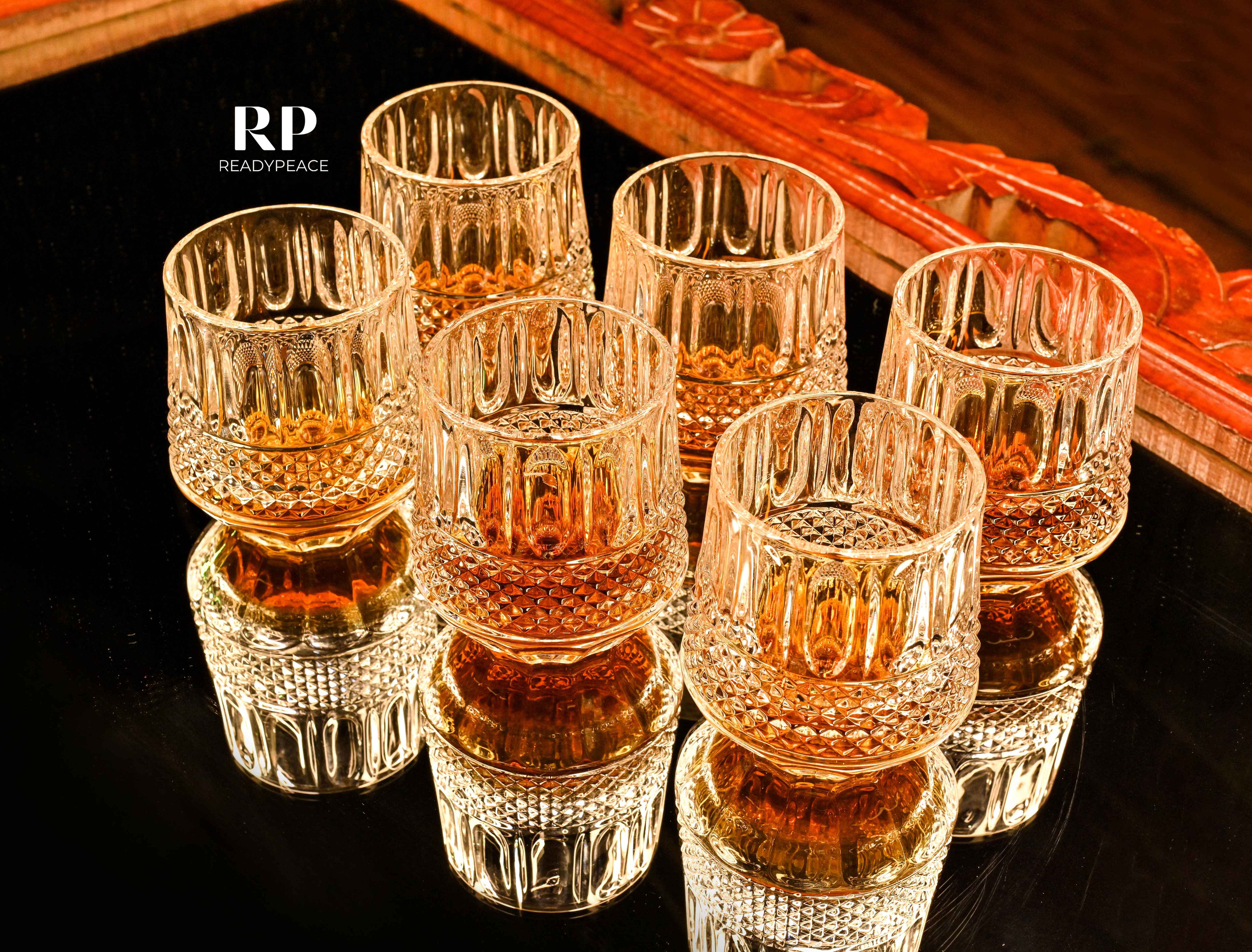 Oscar Crystal Whiskey Glasses (Set of 6)