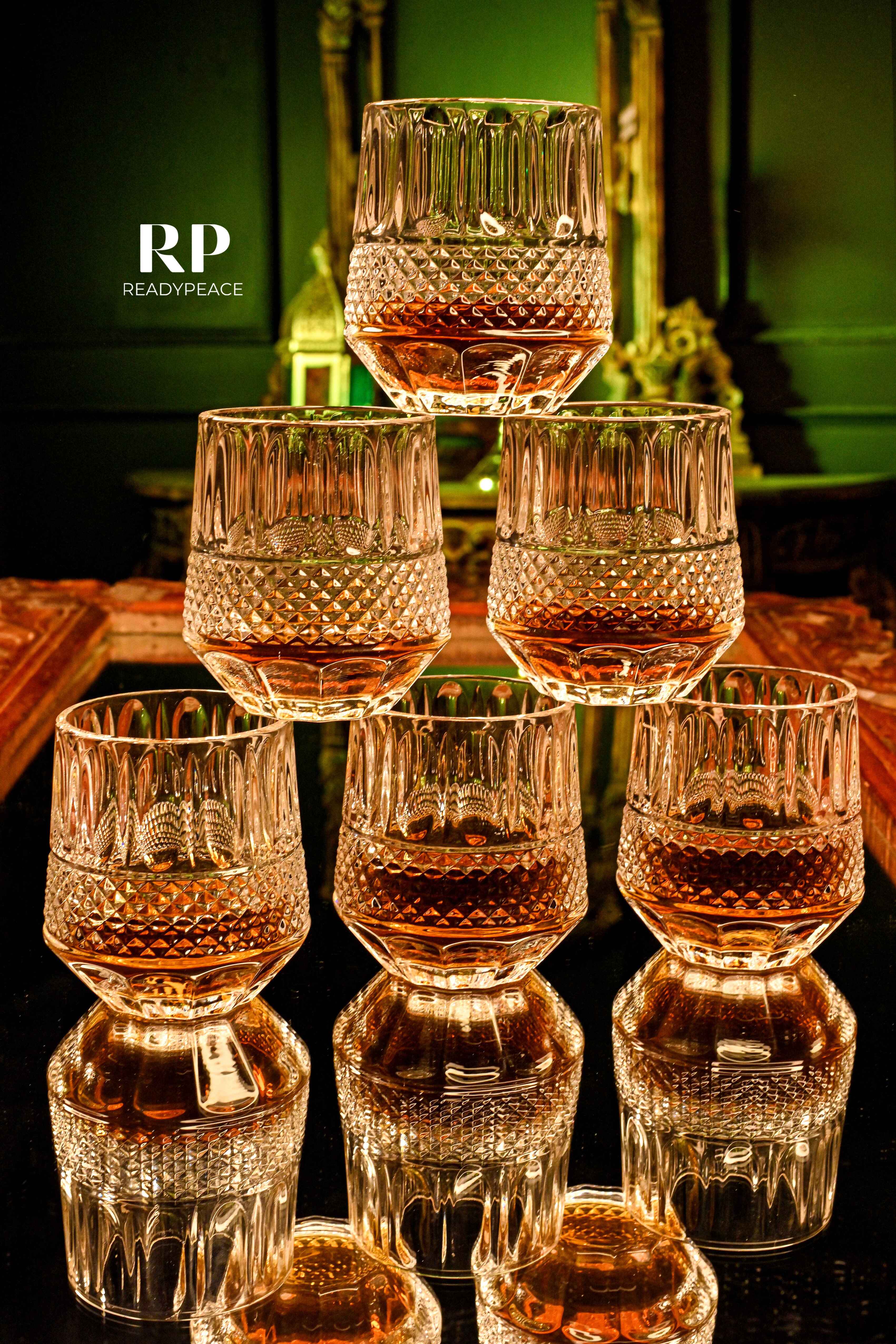 Oscar Crystal Whiskey Glasses (Set of 6)