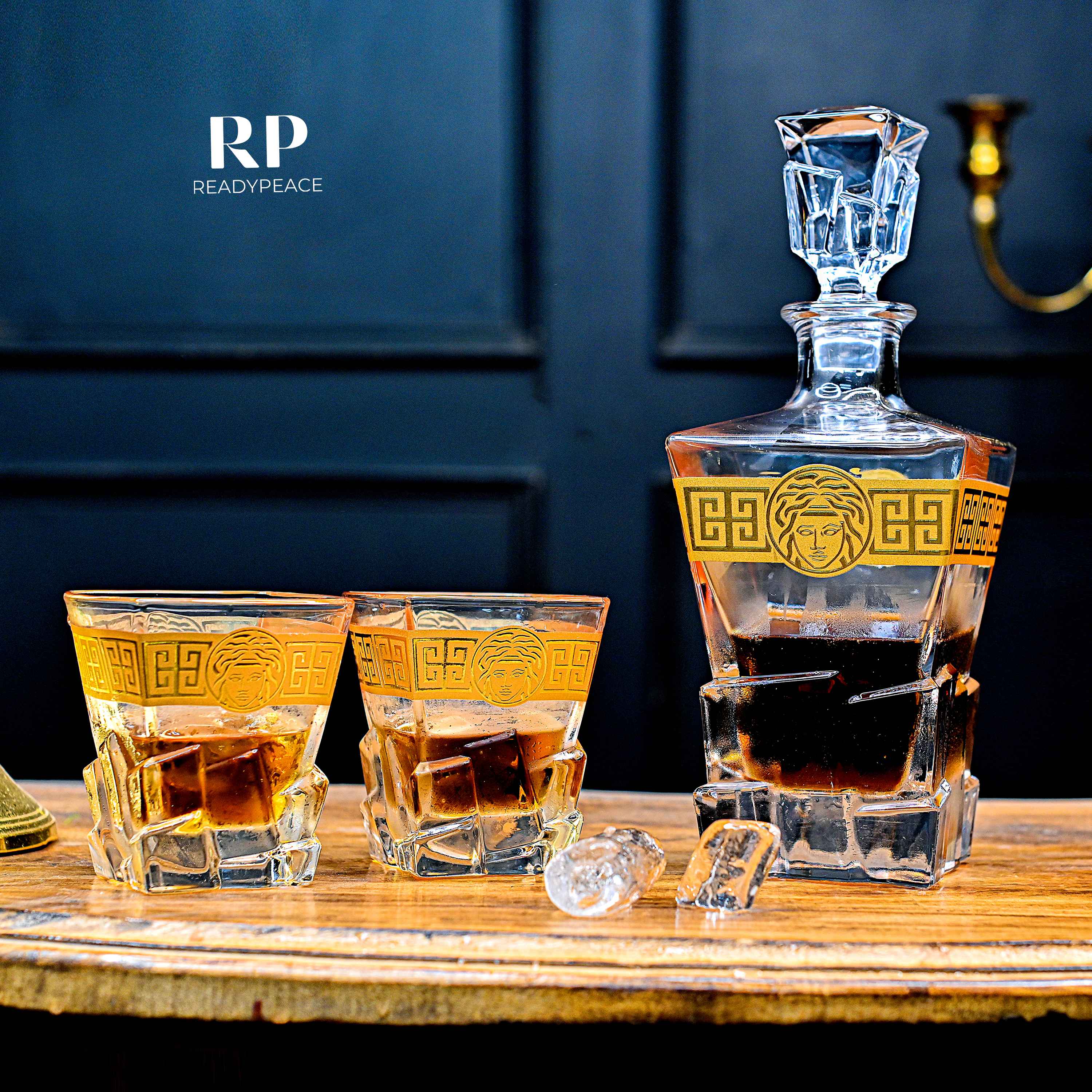 Iris Gold Plated Versace Bar Case (Set of 12)