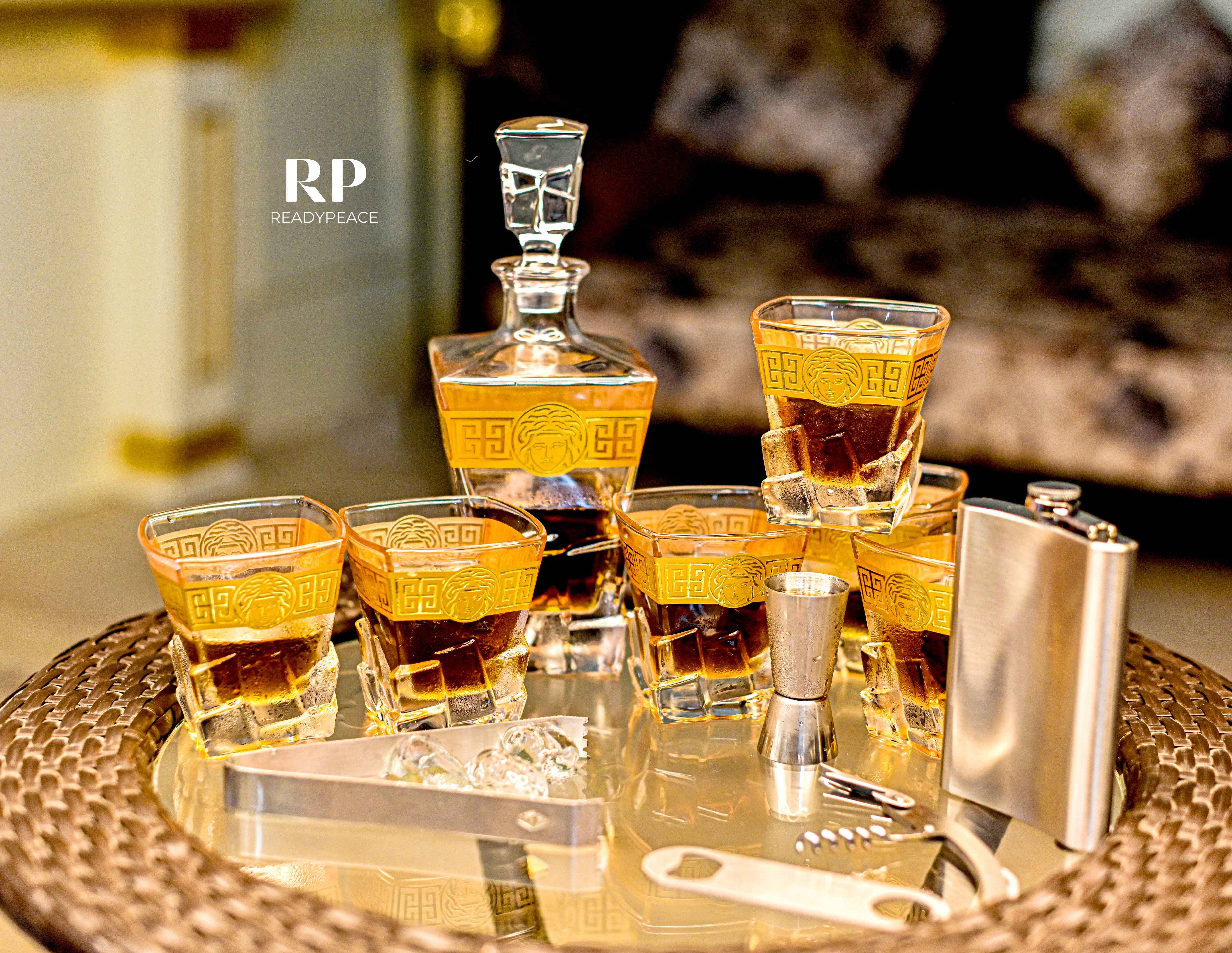 Iris Gold Plated Versace Bar Case (Set of 12)