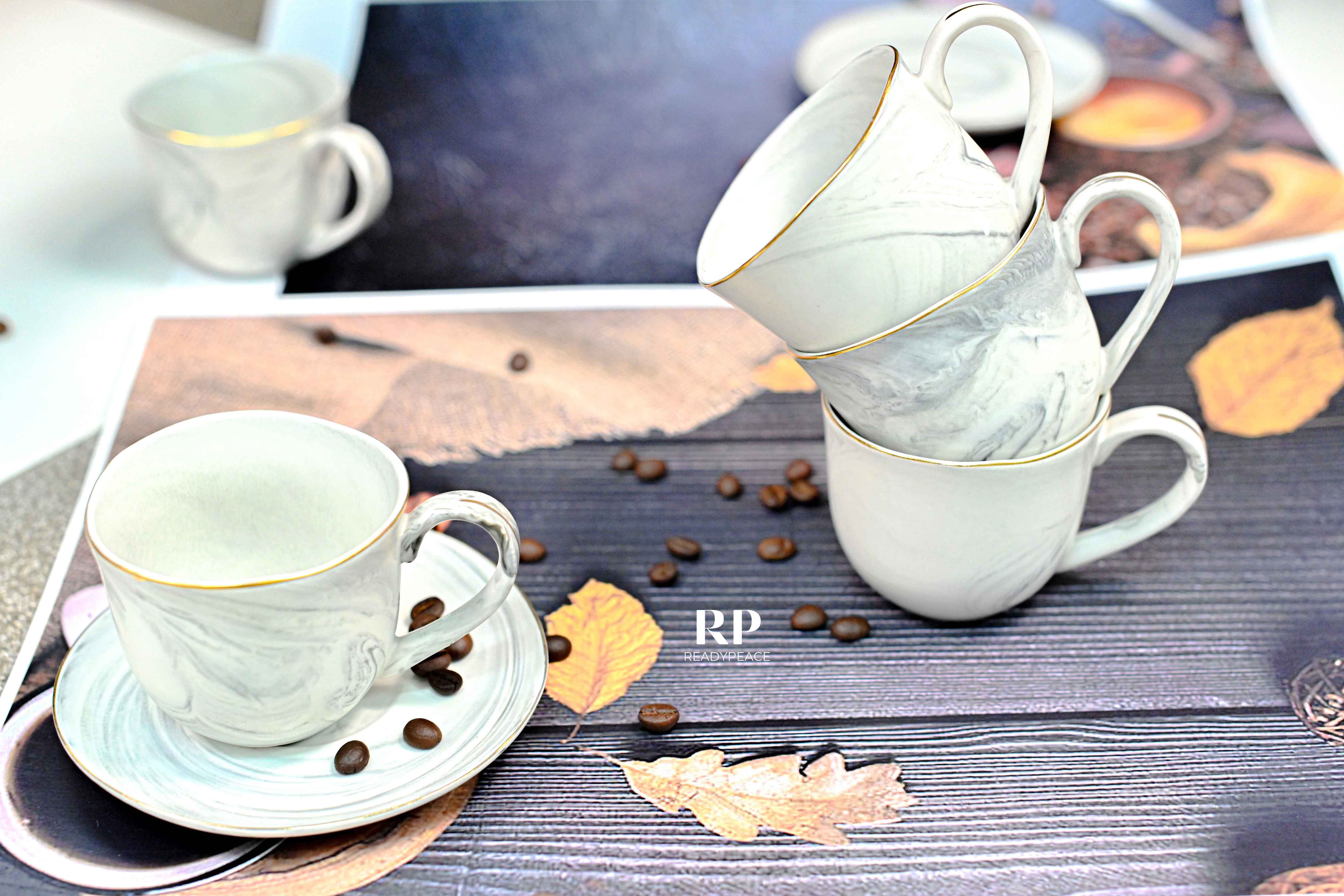 Premium Melody Cup & Saucer Set of 6