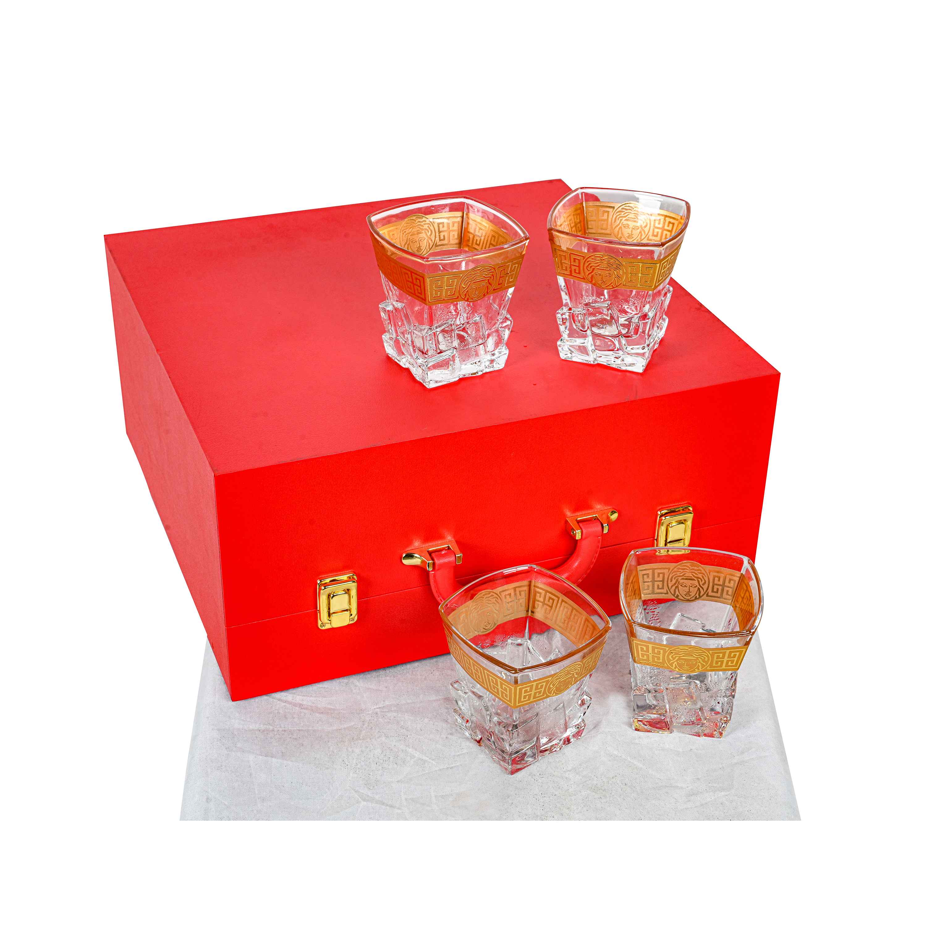 Iris Gold Plated Versace Bar Case (Set of 12)
