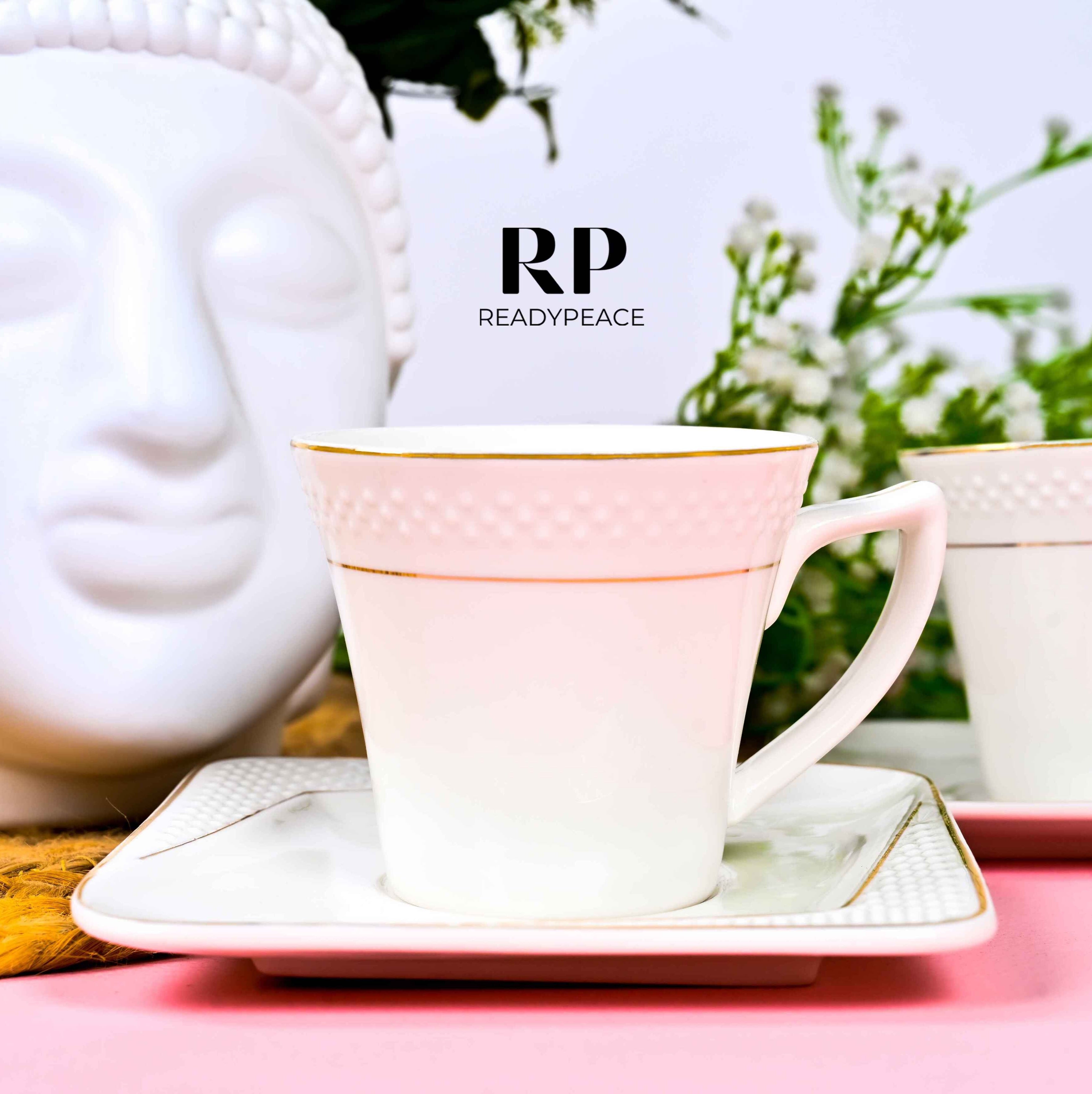 Divine Pearl Cup & Saucer Set of 6