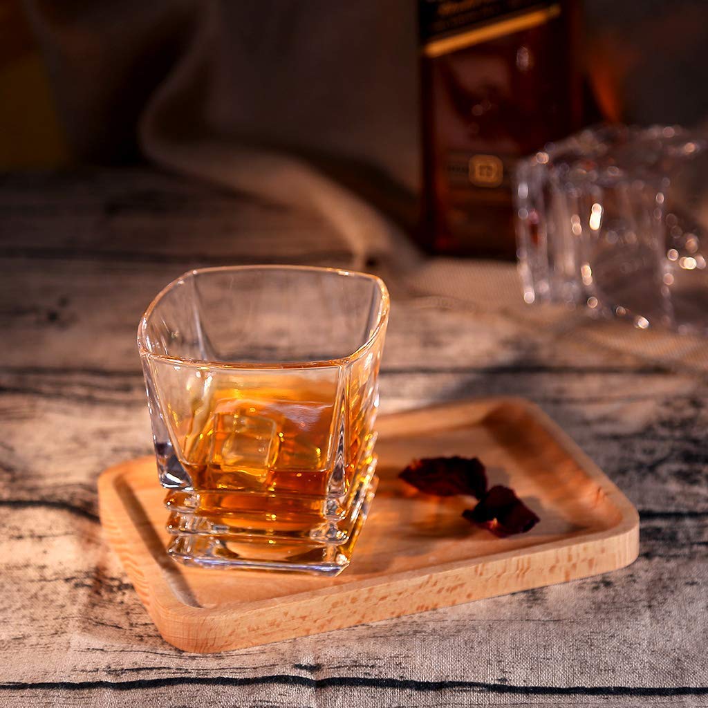 Luxury Square Rock Whiskey Glass