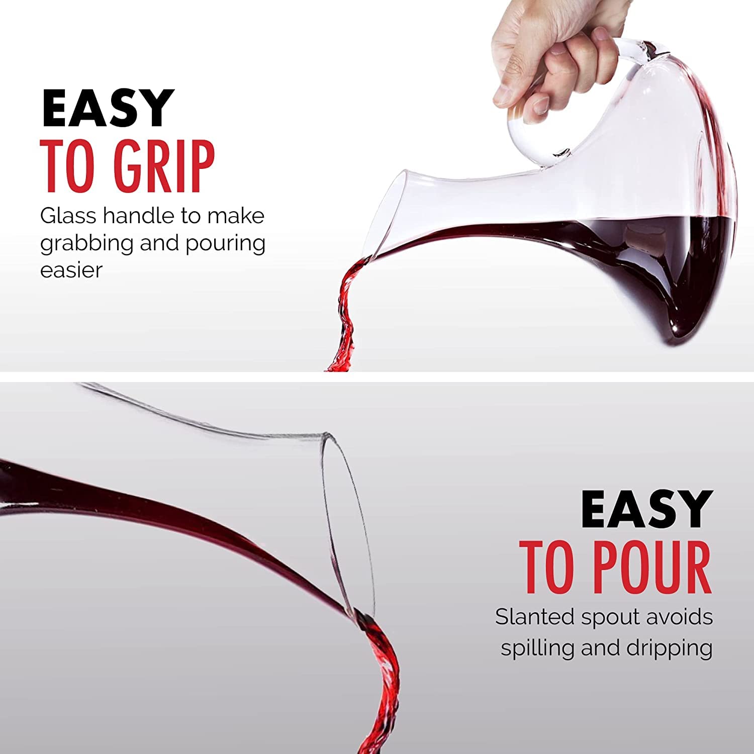 Cascade Wine Decanter with 4 Glasses