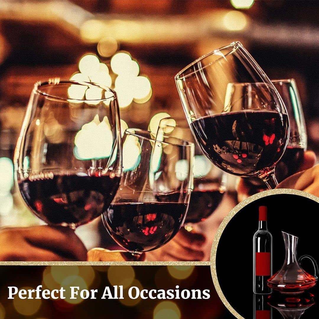 Cascade Wine Decanter with 4 Glasses