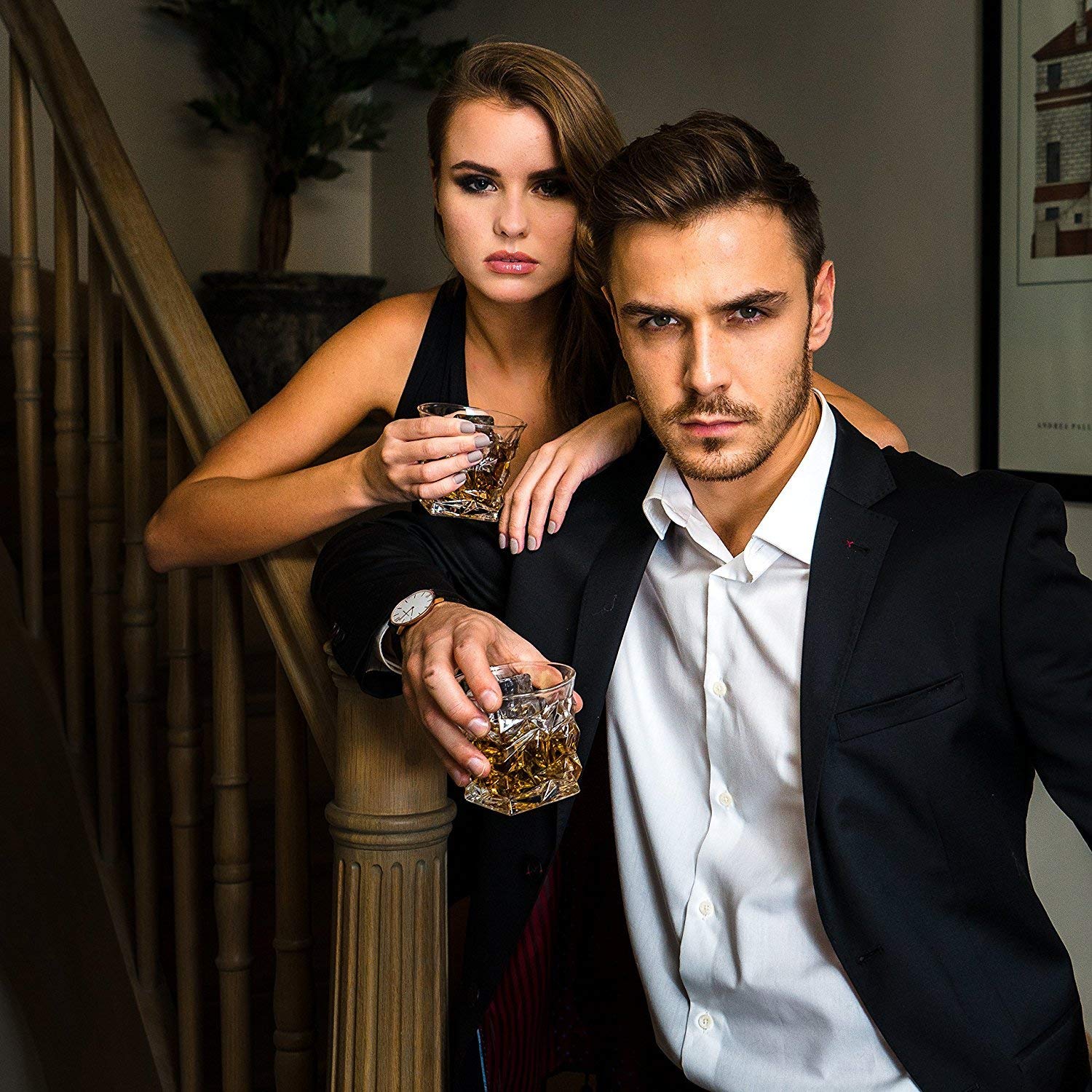 Diamond Whiskey Glass