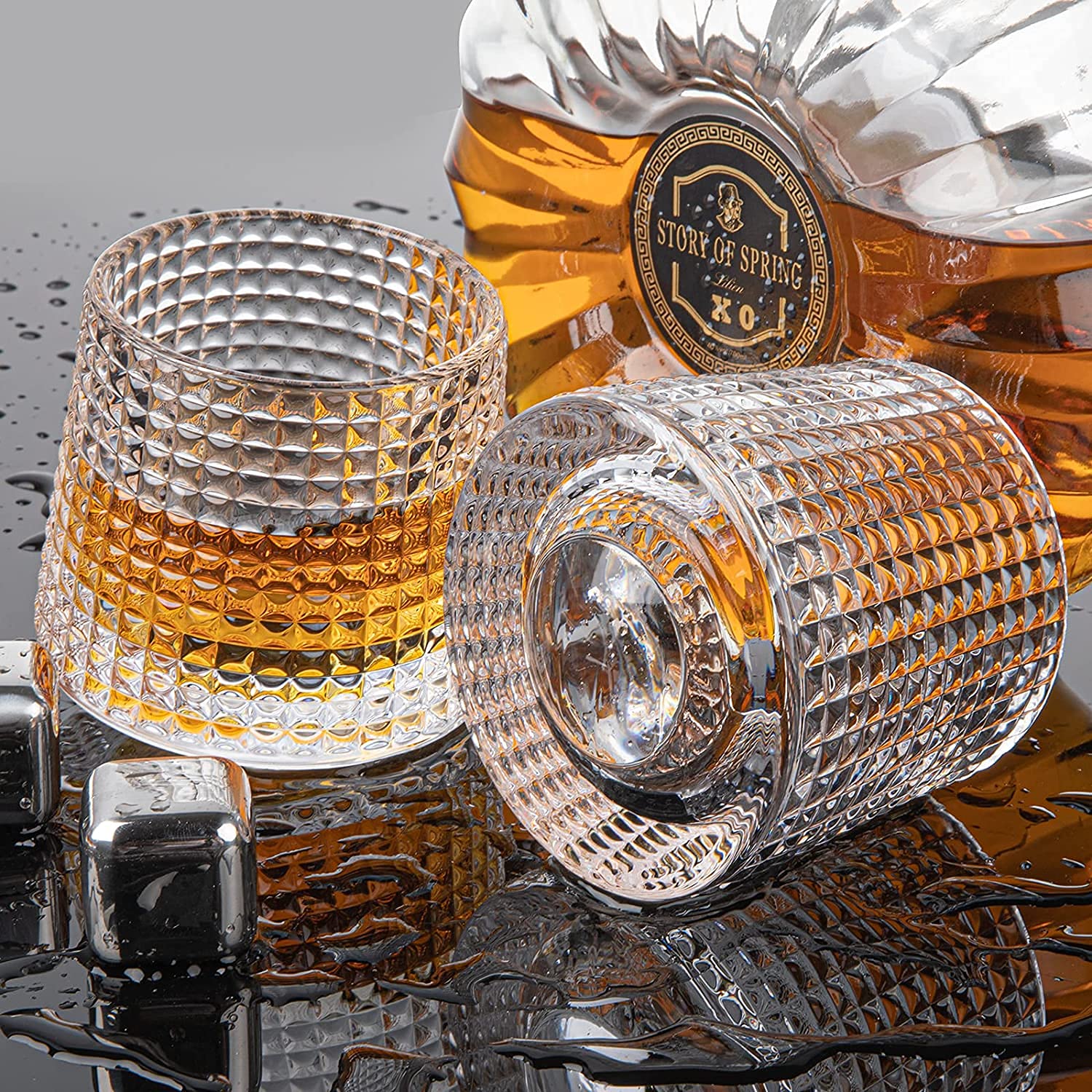 Rock & Roll whiskey glass