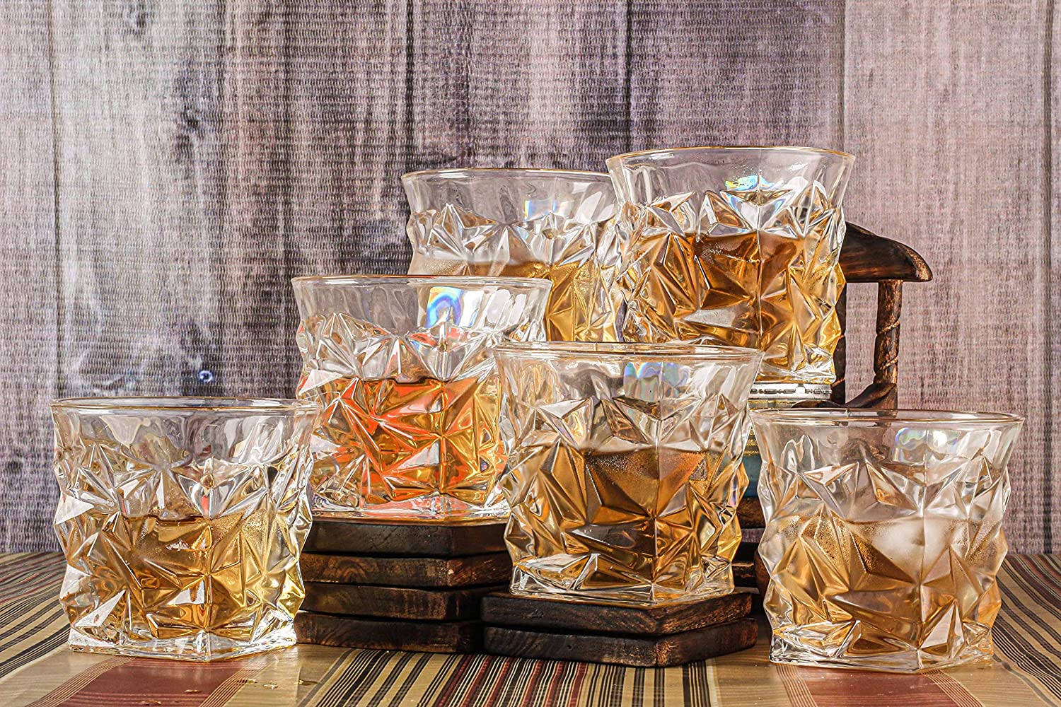 Diamond Whiskey Glass